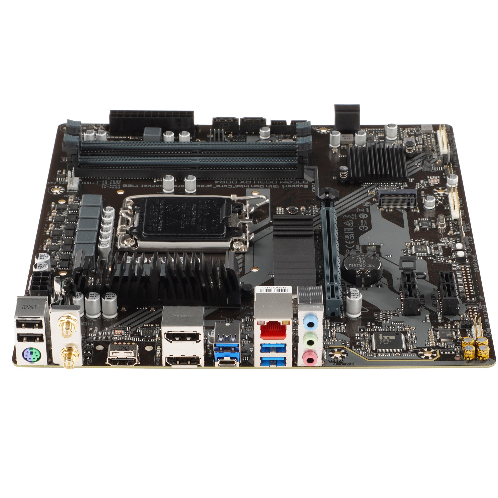 Материнская плата Gigabyte B760 S1700 MATX B760M DS3H AX DDR4 1.3