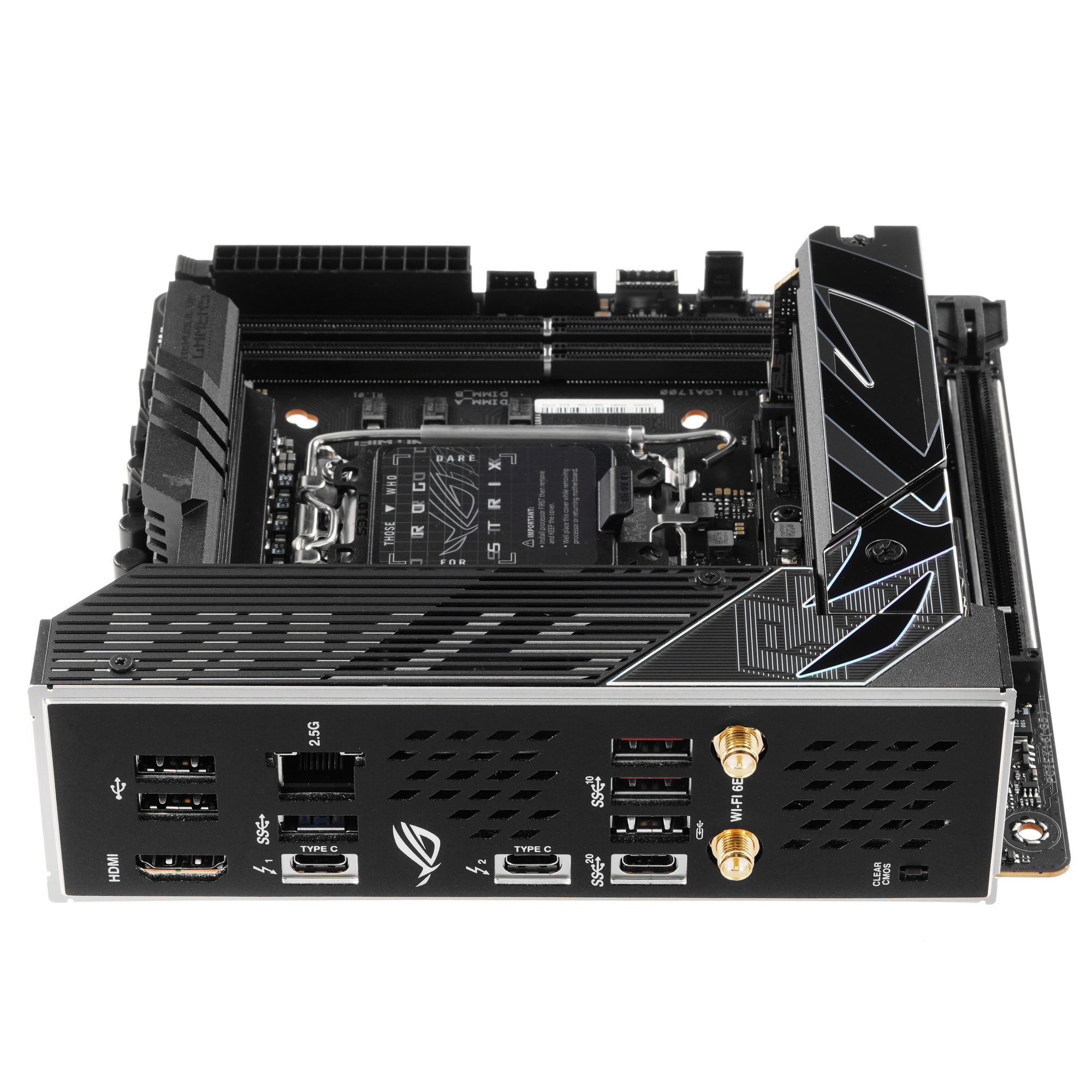 Материнская плата ASUS ROG STRIX Z790-I GAMING WIFI, LGA 1700, Intel Z790, 2xDDR5, 2xSATA, 2xM.2, 1x