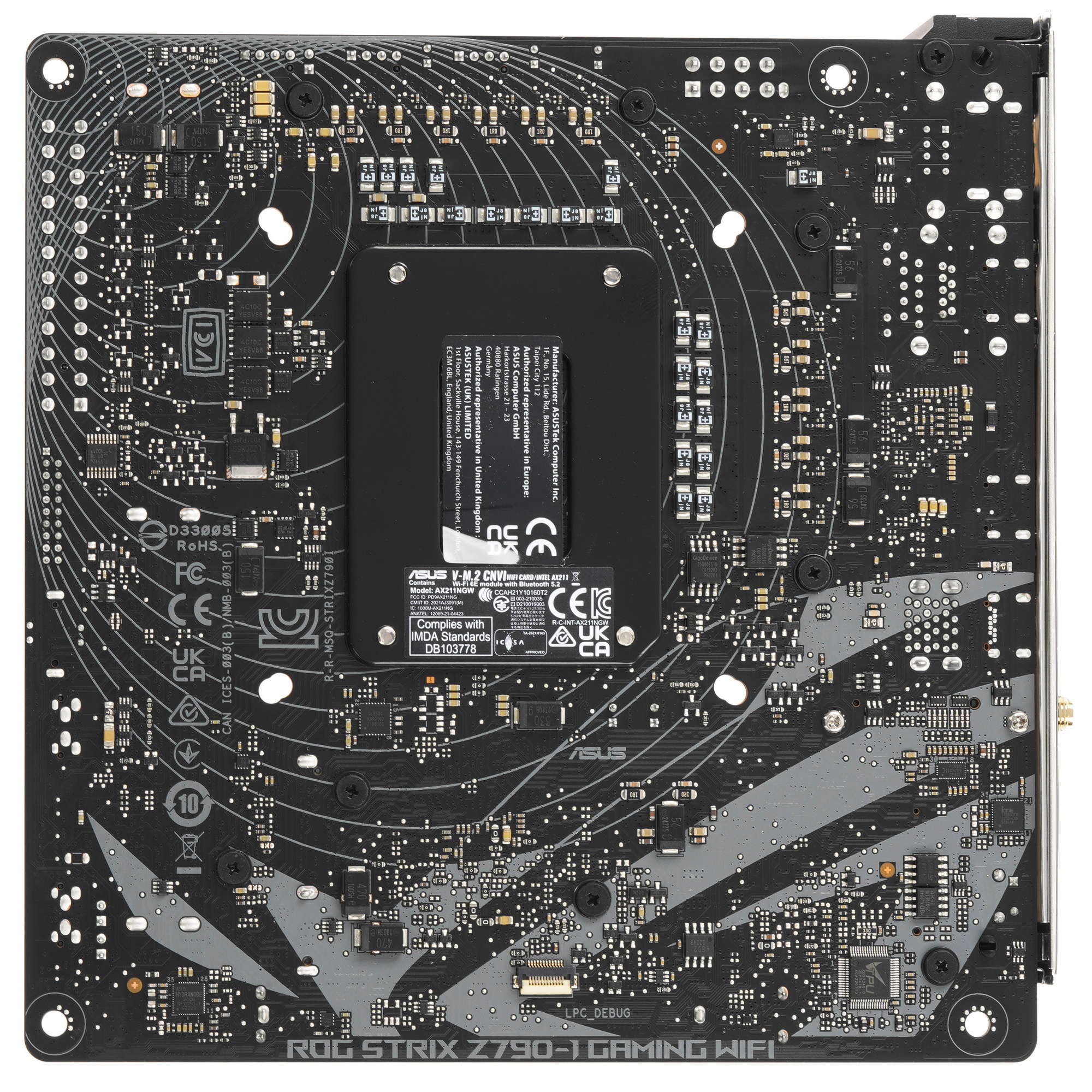 Материнская плата ASUS ROG STRIX Z790-I GAMING WIFI, LGA 1700, Intel Z790, 2xDDR5, 2xSATA, 2xM.2, 1x