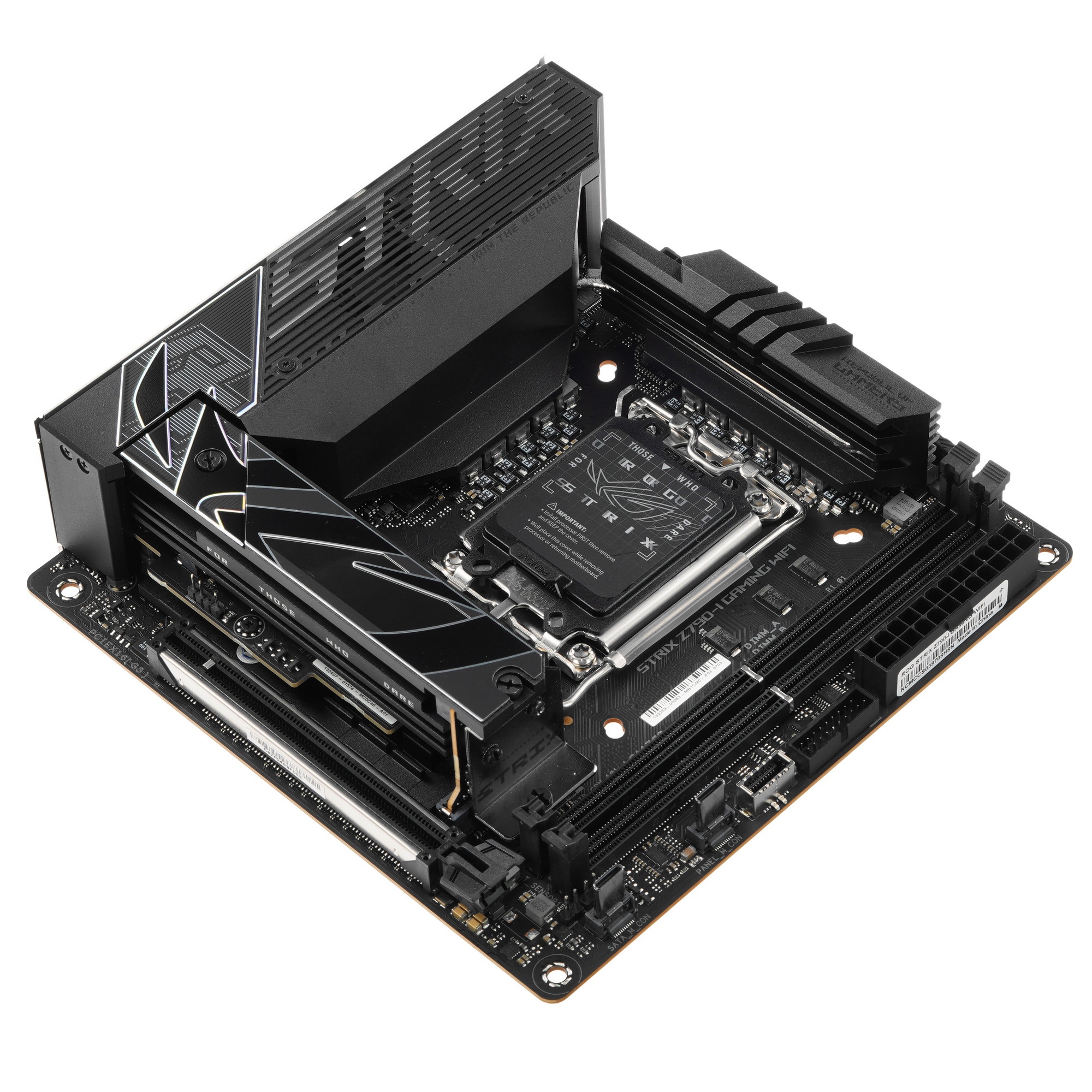 Материнская плата ASUS ROG STRIX Z790-I GAMING WIFI, LGA 1700, Intel Z790, 2xDDR5, 2xSATA, 2xM.2, 1x
