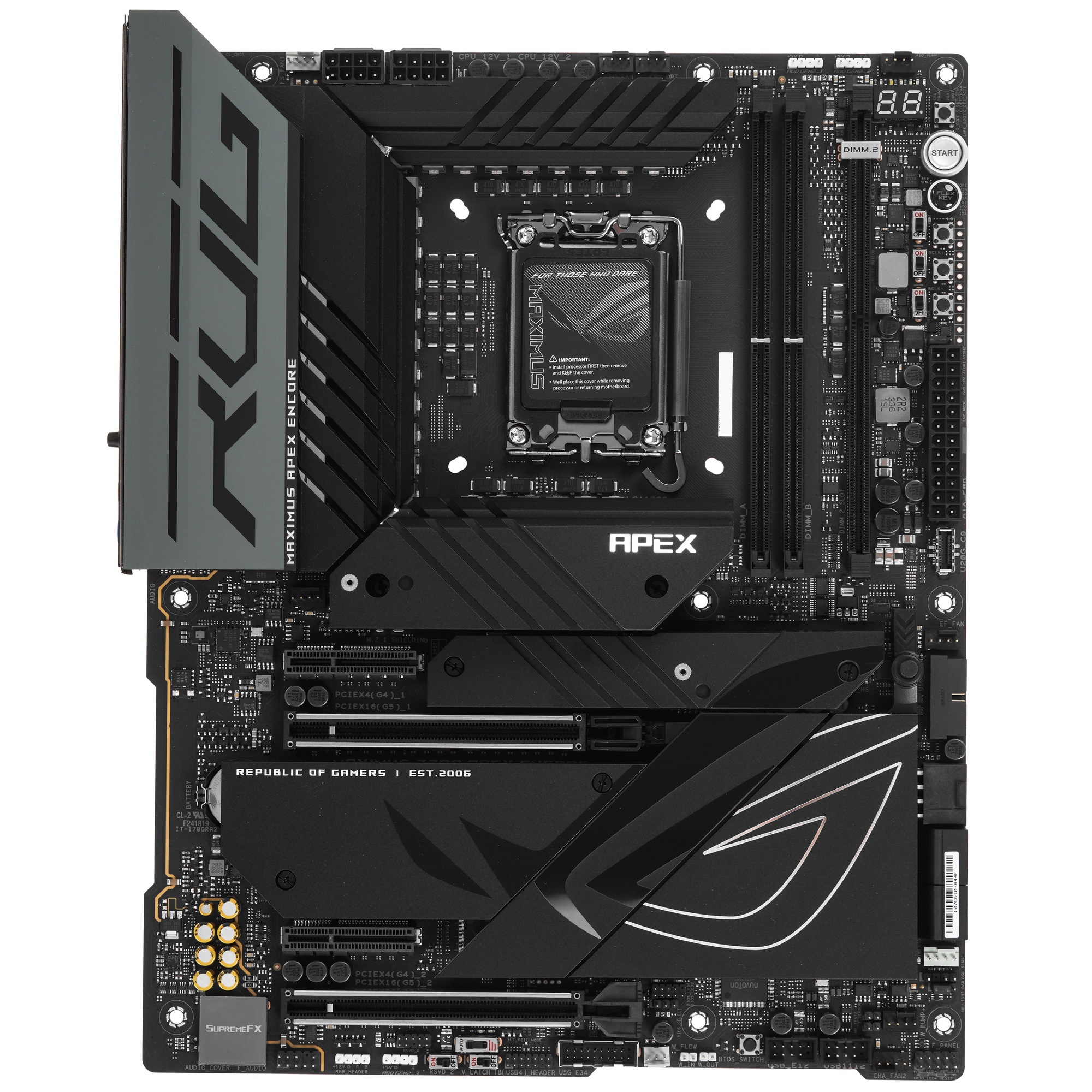 Материнская плата ASUS ROG MAXIMUS Z790 APEX ENCORE, LGA 1700, Intel Z790, 2xDDR5, 4xSATA, 3xM.2, 1x