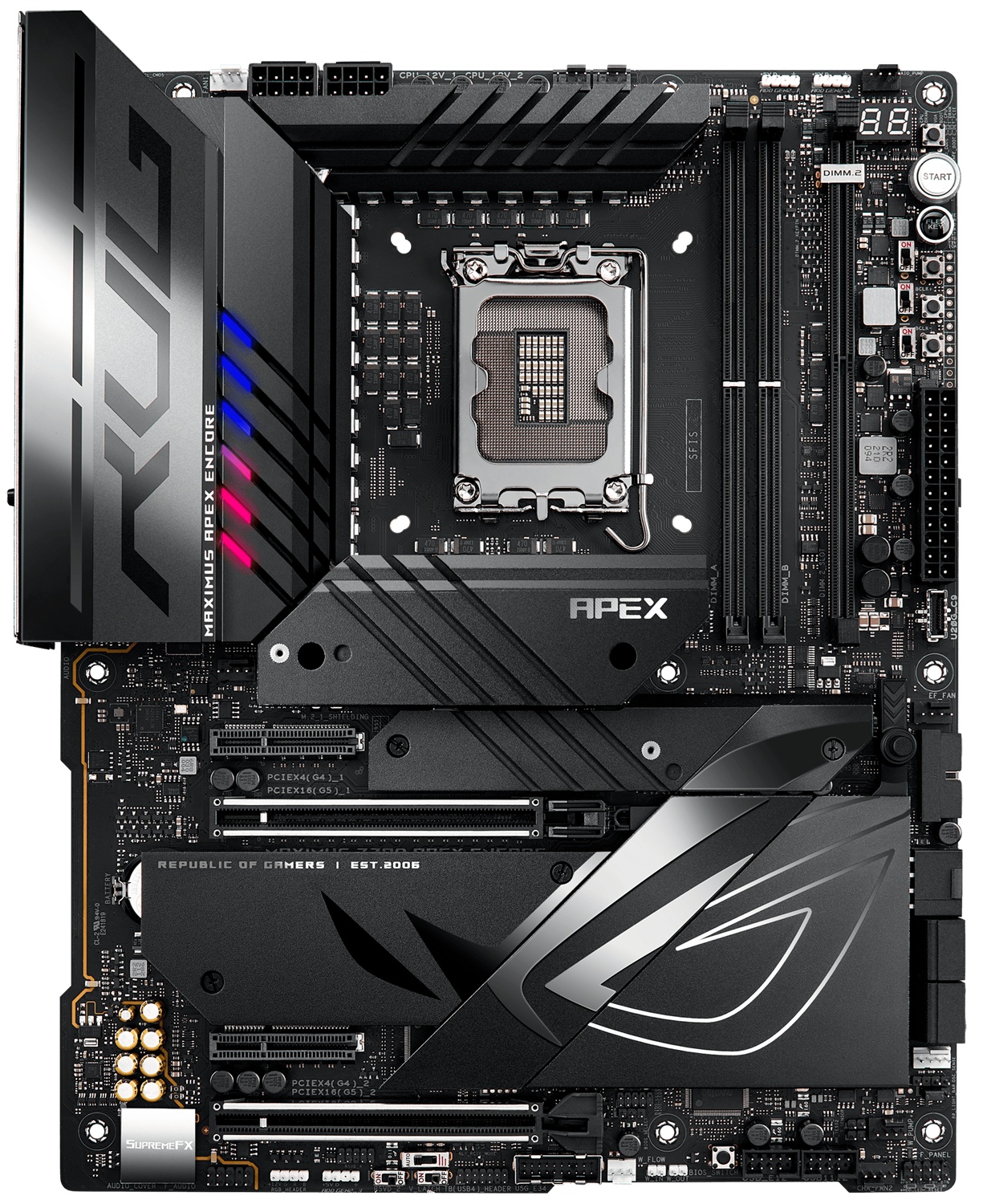 Материнская плата ASUS ROG MAXIMUS Z790 APEX ENCORE, LGA 1700, Intel Z790, 2xDDR5, 4xSATA, 3xM.2, 1x