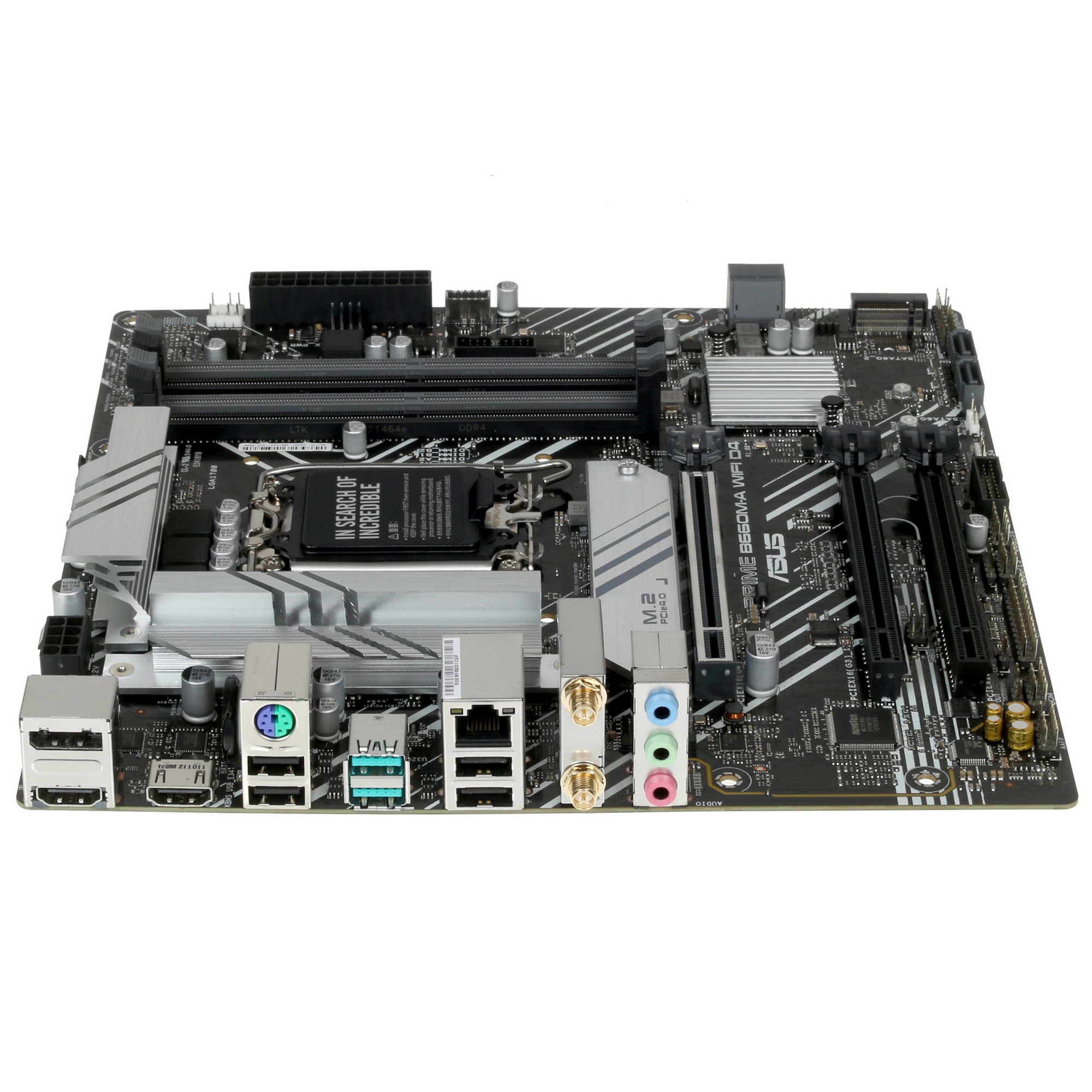 Материнская плата ASUS PRIME B660M-A WIFI D4, Socket LGA 1700, Intel B660, 4xDDR4, 4xSATA, 2xM.2, 1x