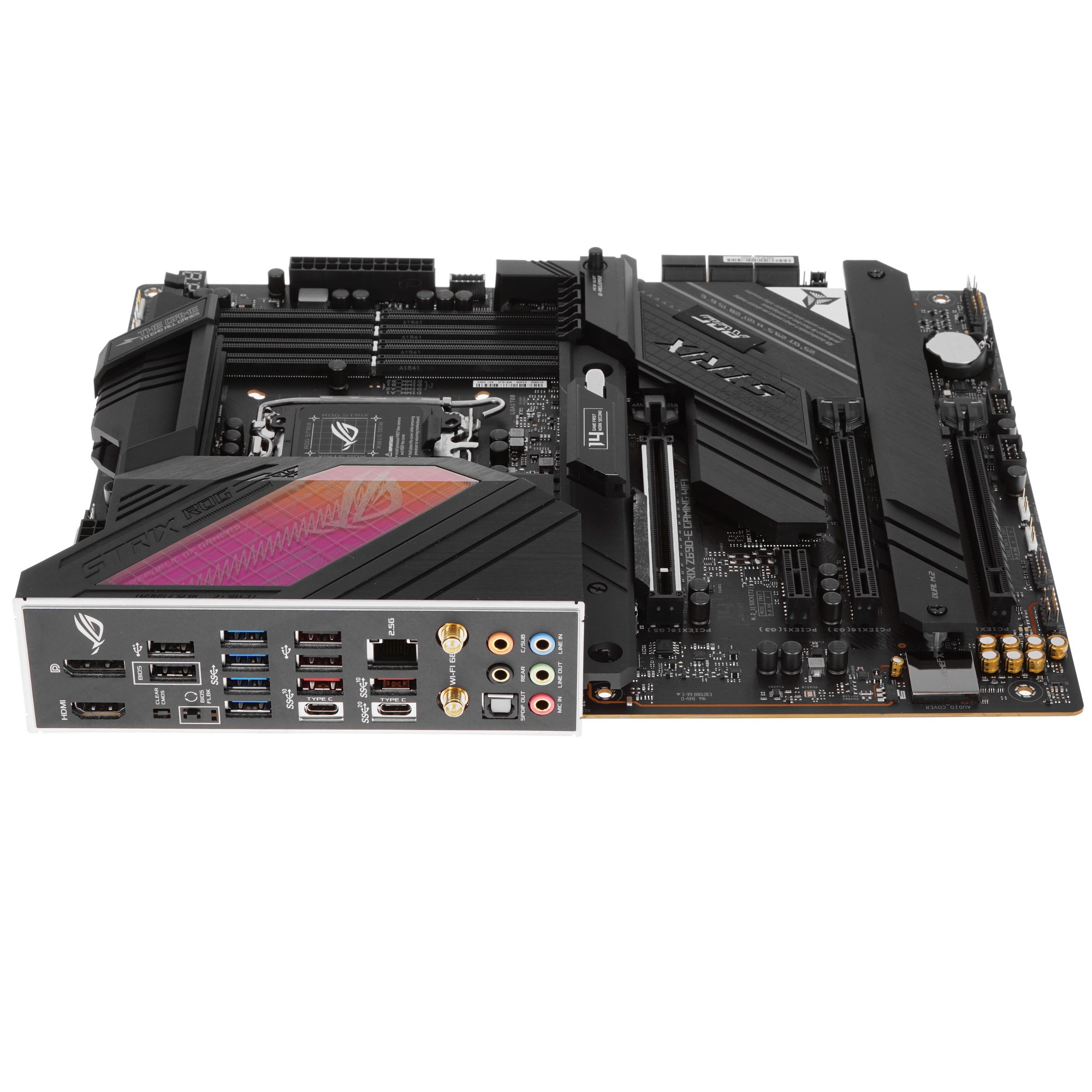 Материнская плата ASUS ROG STRIX Z690-E GAMING WIFI, LGA 1700, Intel Z690, 4xDDR5, 6xSATA, 3xM.2, 1x