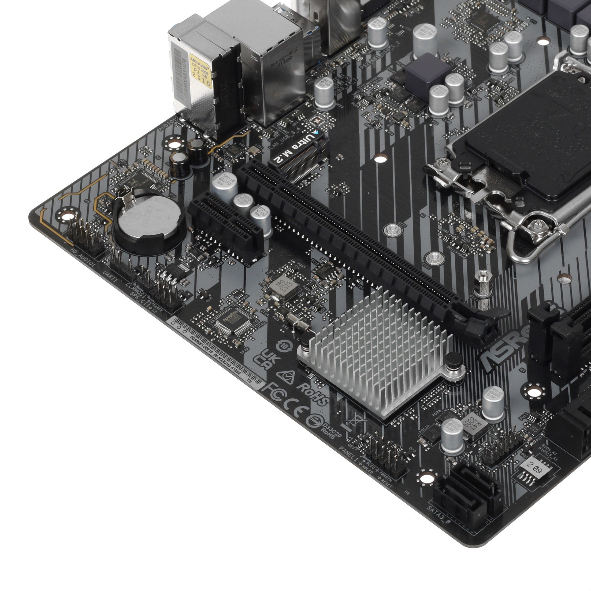 Материнская плата ASRock H610M-HDV/M.2 R2.0, LGA 1700, Intel H610, 2xDDR4, 4xSATA, 1xM.2, 1xPCIe 4.0