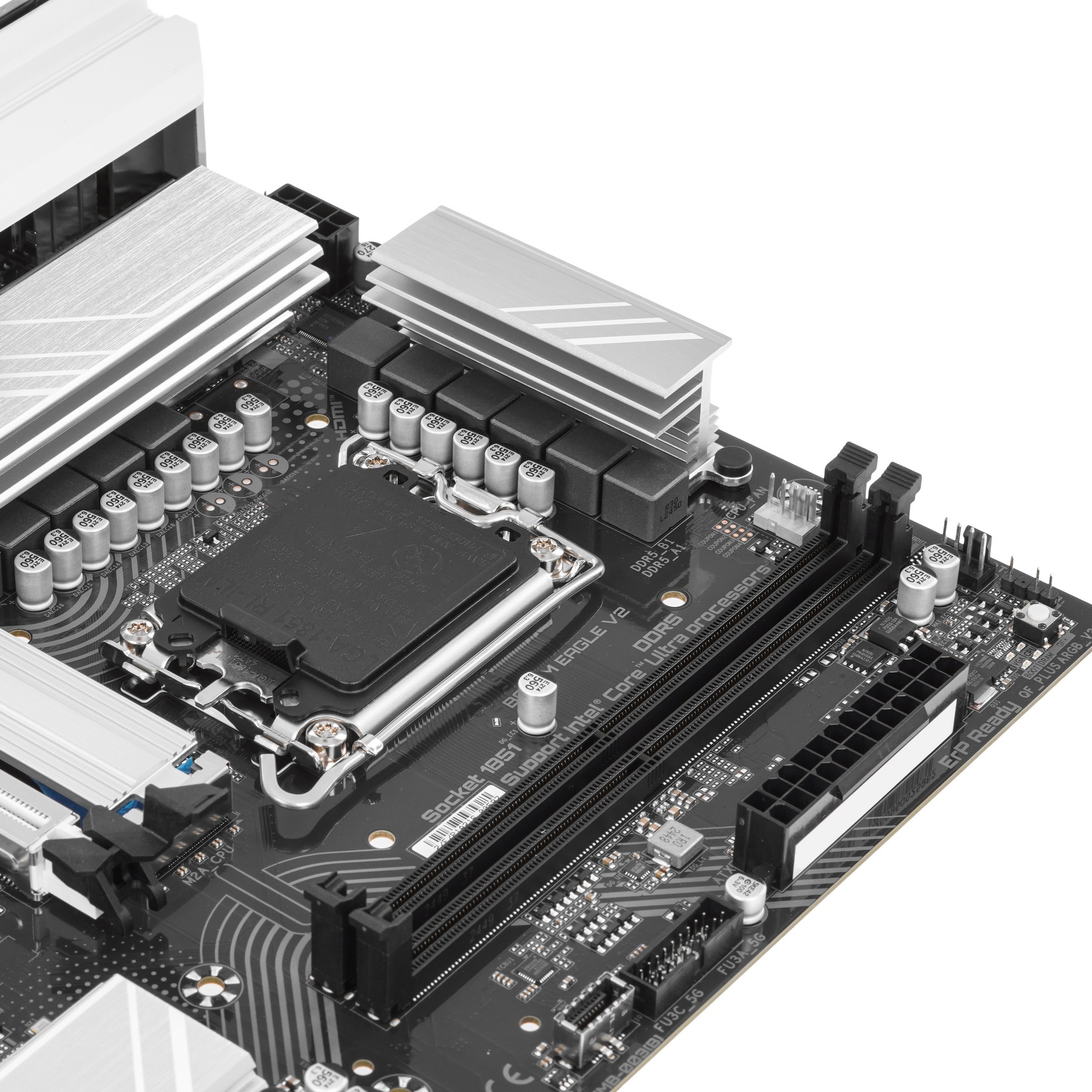 Материнская плата Gigabyte B860M EAGLE V2 LGA 1851, Intel B860, 2xDDR5-6400MHz, 2xPCI-Ex16, 2xM.2, m