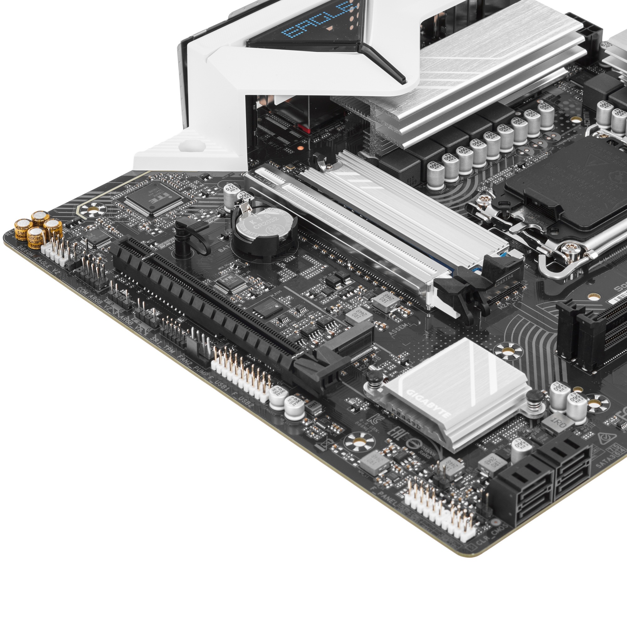 Материнская плата Gigabyte B860M EAGLE V2 LGA 1851, Intel B860, 2xDDR5-6400MHz, 2xPCI-Ex16, 2xM.2, m