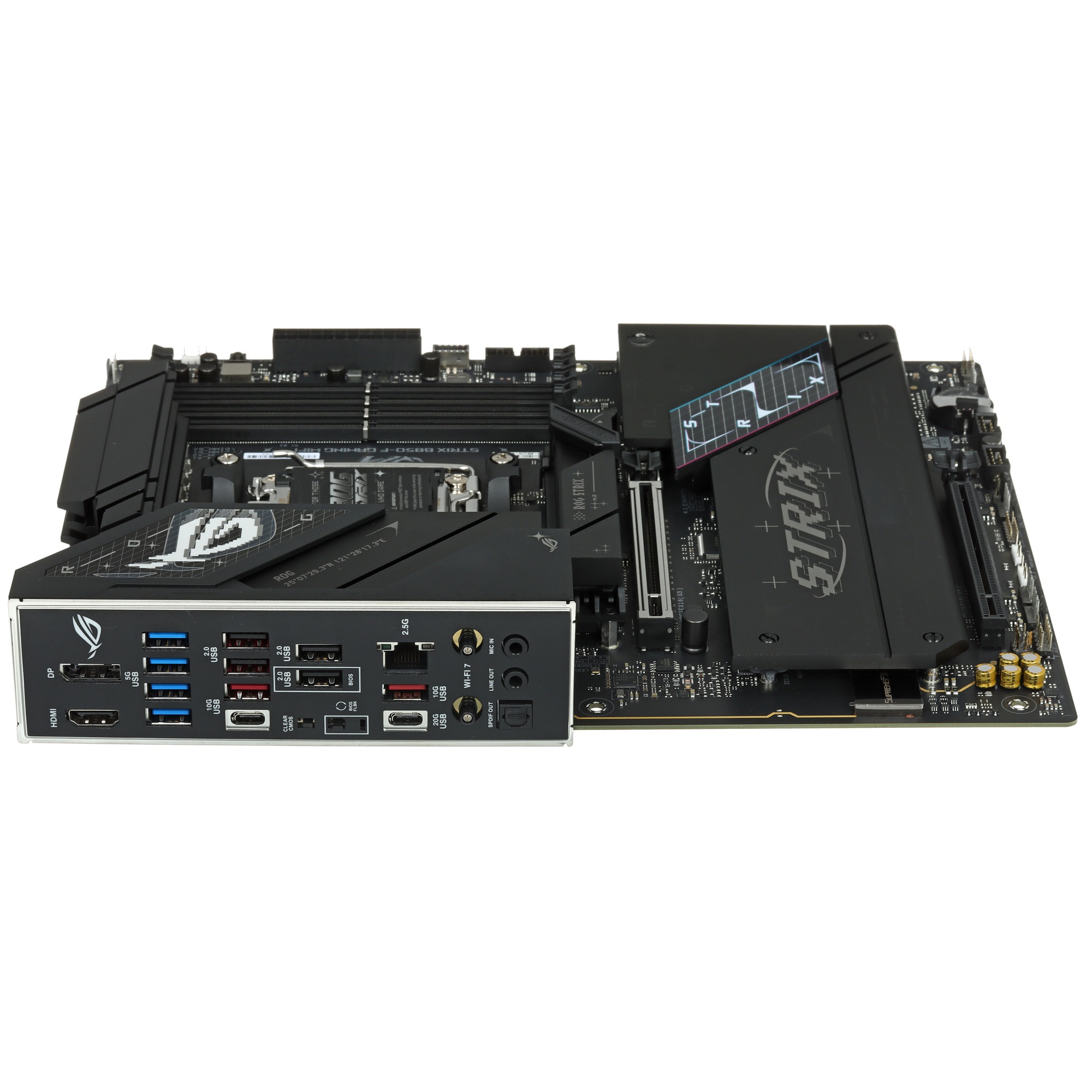 Материнская плата ASUS ROG STRIX B850-F GAMING WIFI, AM5, AMD B850, 4xDDR5, 2xSATA, 4xM.2, 1xPCIe 5.