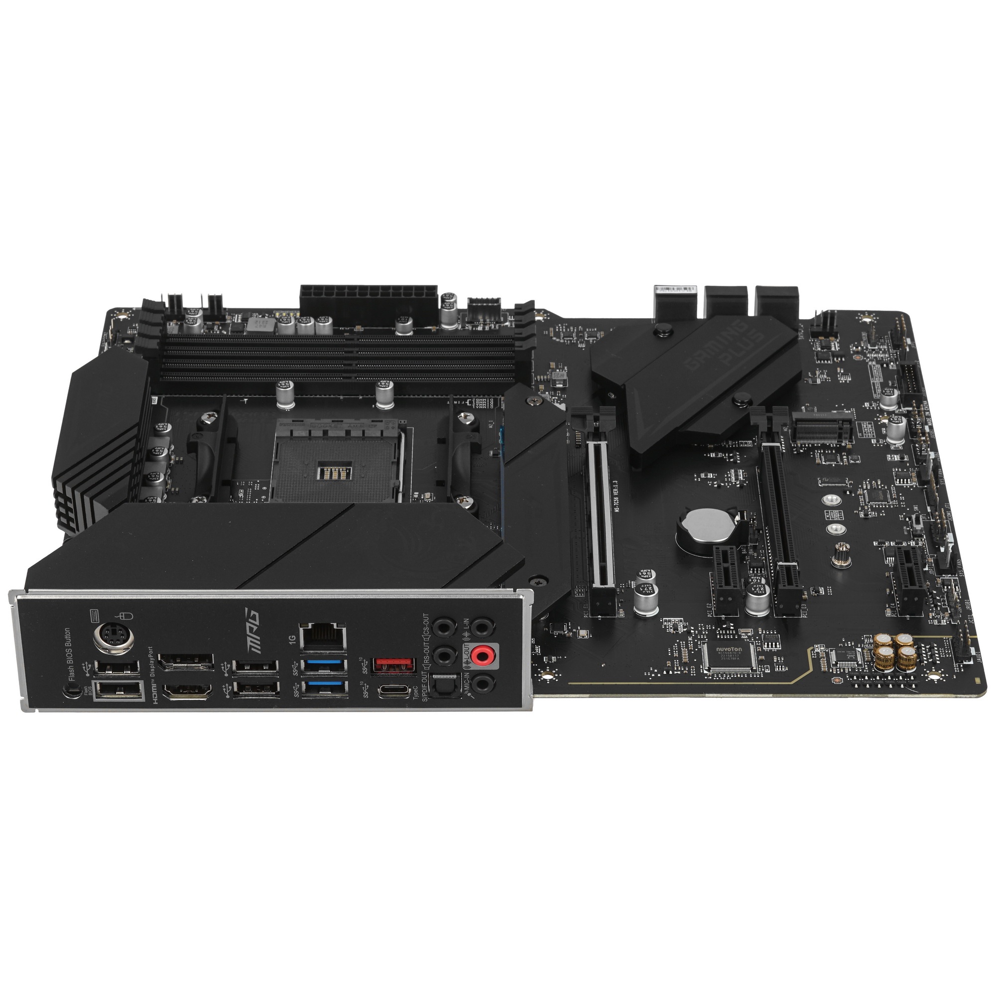 Материнская плата MSI MPG B550 GAMING PLUS, AM4, AMD B550, 4xDDR4, 6xSATA, 2xM.2, 1xPCI-E 4.0 x16, 1