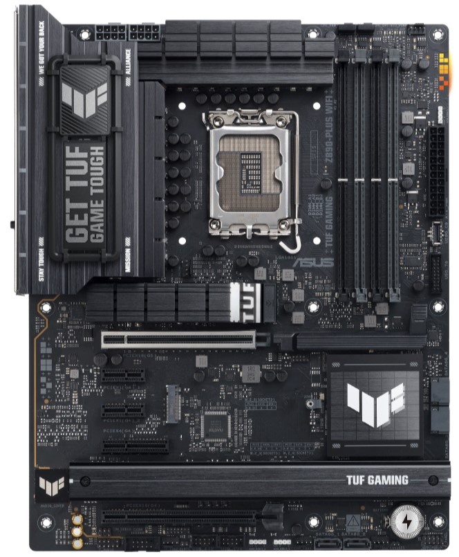 Материнская плата ASUS TUF GAMING Z890-PLUS WIFI, LGA 1851, Intel Z890, 4xDDR5, 4xSATA, 4xM.2, 1xPCI