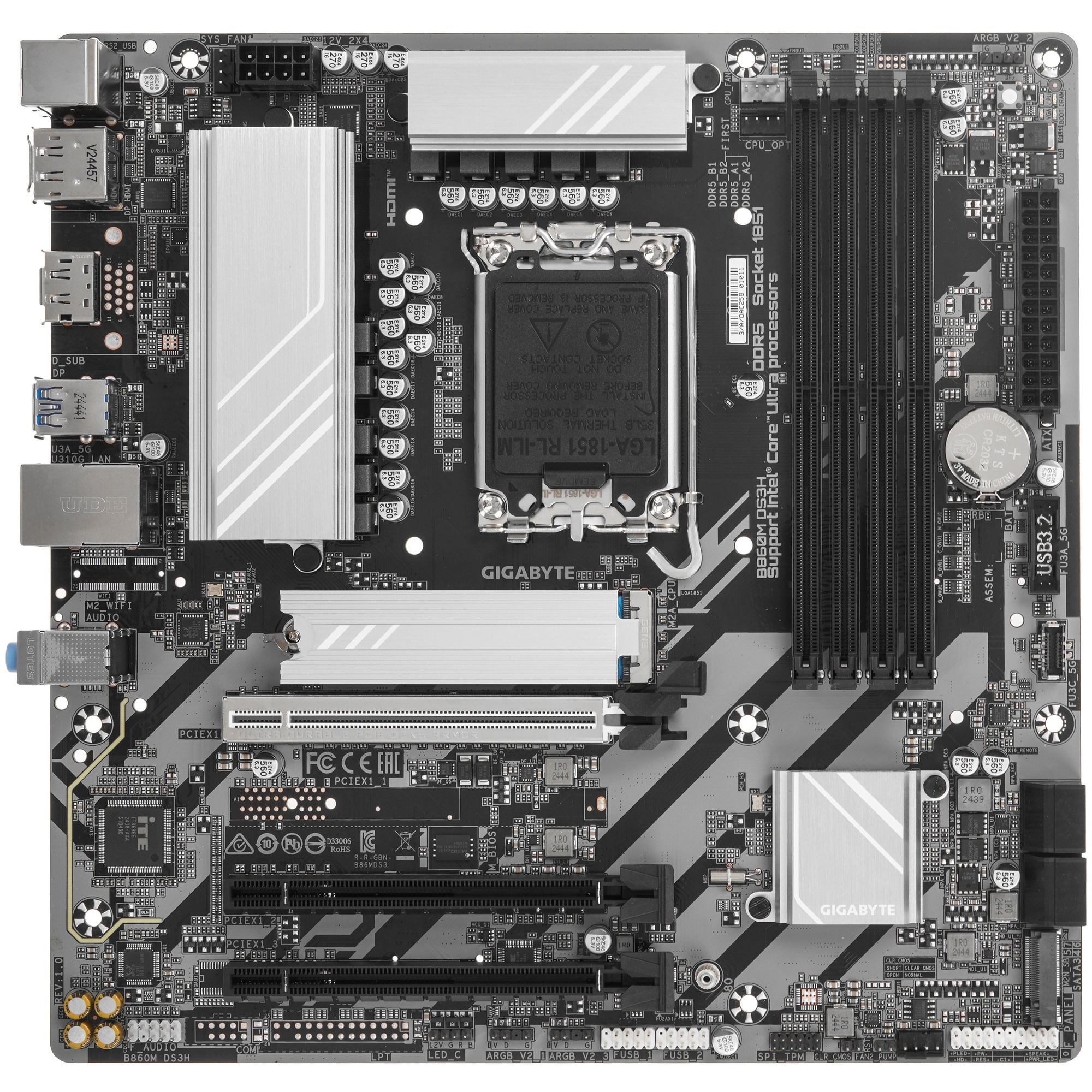 Материнская плата Gigabyte B860M DS3H rev. 1.0