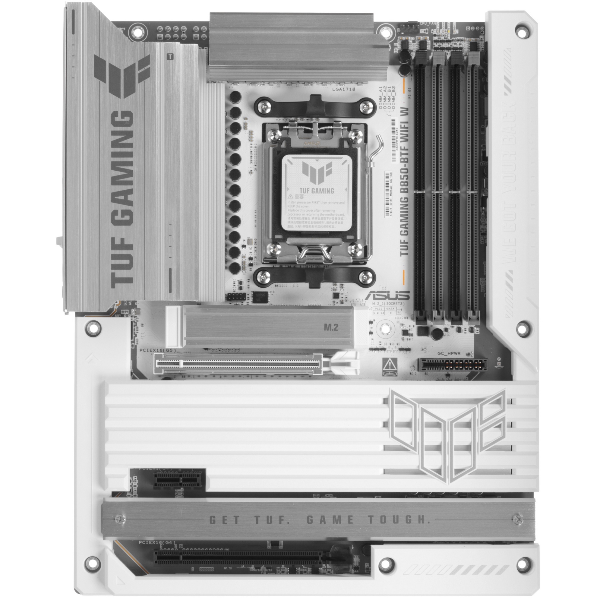 Материнская плата ASUS TUF GAMING B850-BTF WIFI W AM5 ATX 4xDDR5 2xPCIEx16 PCIEx1 3xM.2 USB-C DP HDM