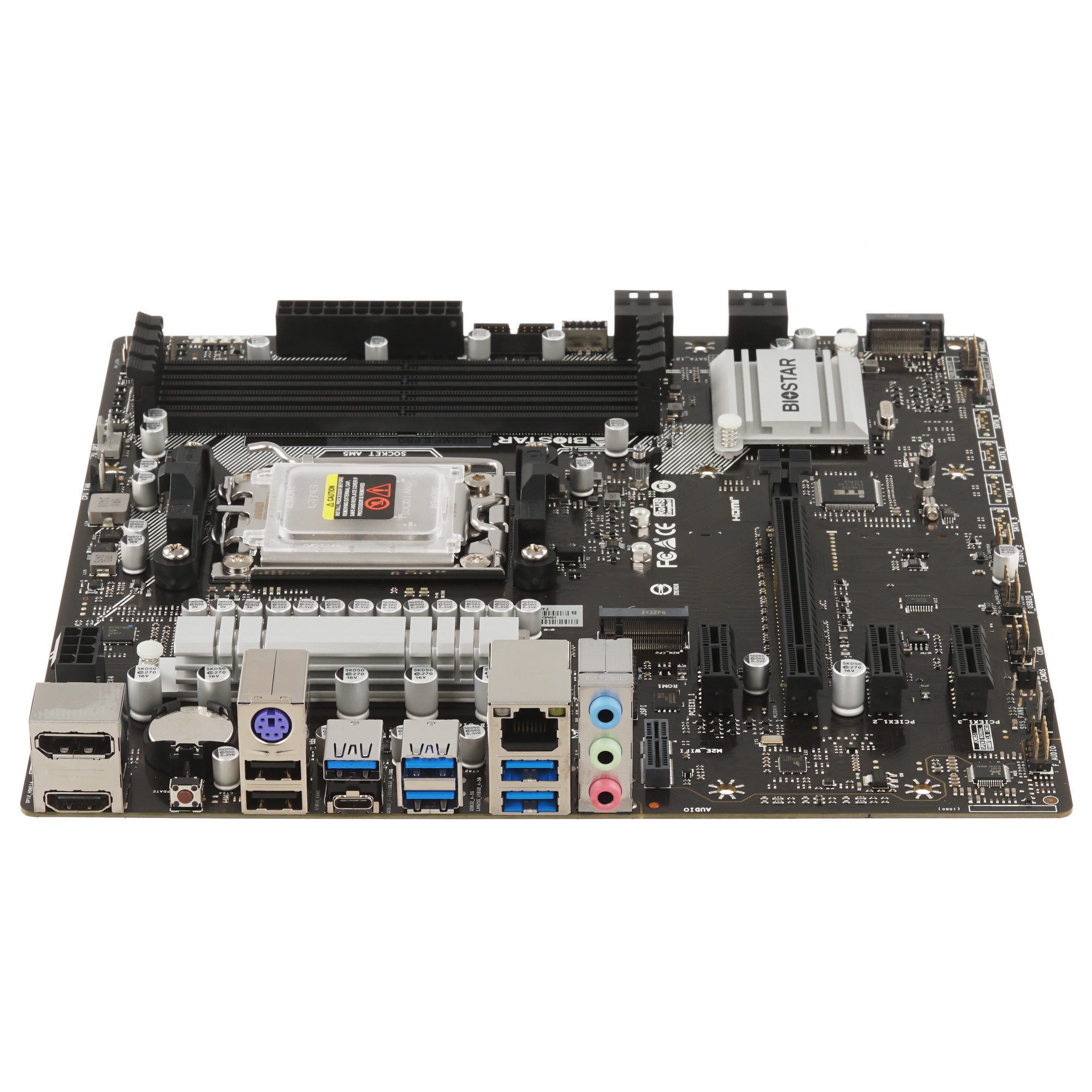 Материнская плата Biostar B650MP-E PRO, AM5, AMD B650, 4xDDR5, 4xSATA, 2xM.2, 1xPCI-E 4.0 x16, 3xPCI