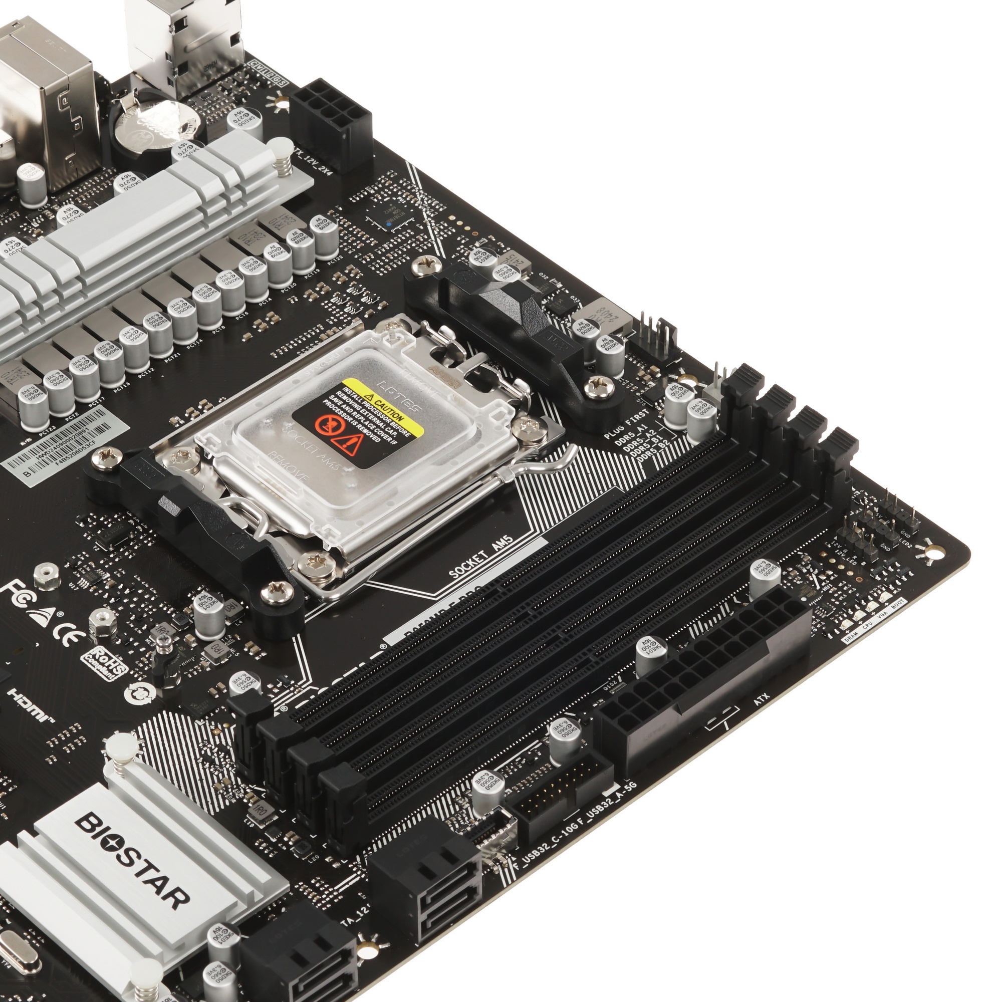 Материнская плата Biostar B650MP-E PRO, AM5, AMD B650, 4xDDR5, 4xSATA, 2xM.2, 1xPCI-E 4.0 x16, 3xPCI