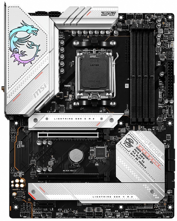 Материнская плата MSI MPG B650 EDGE WIFI, AM5, AMD B650, 4xDDR5, 6xSATA, 3xM.2, 1xPCI-E 5.0 x4, 1xPC