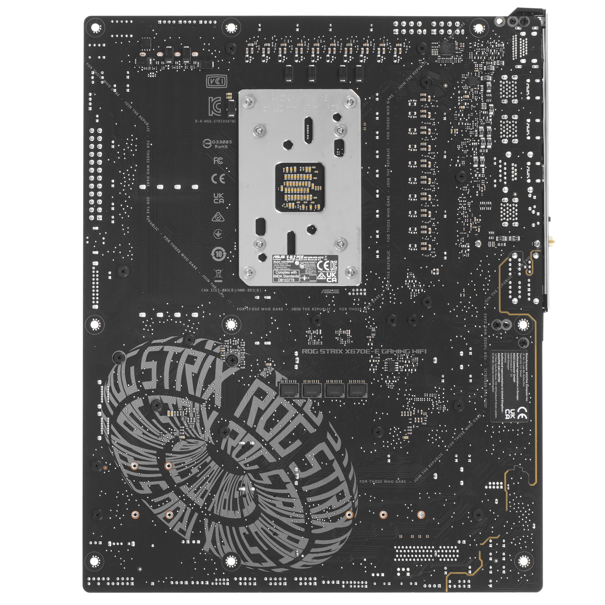 Материнская плата ASUS ROG STRIX X670E-E GAMING WIFI, AM5, AMD X670, 4xDDR5, 4xSATA, 4xM.2, 1xPCI-E