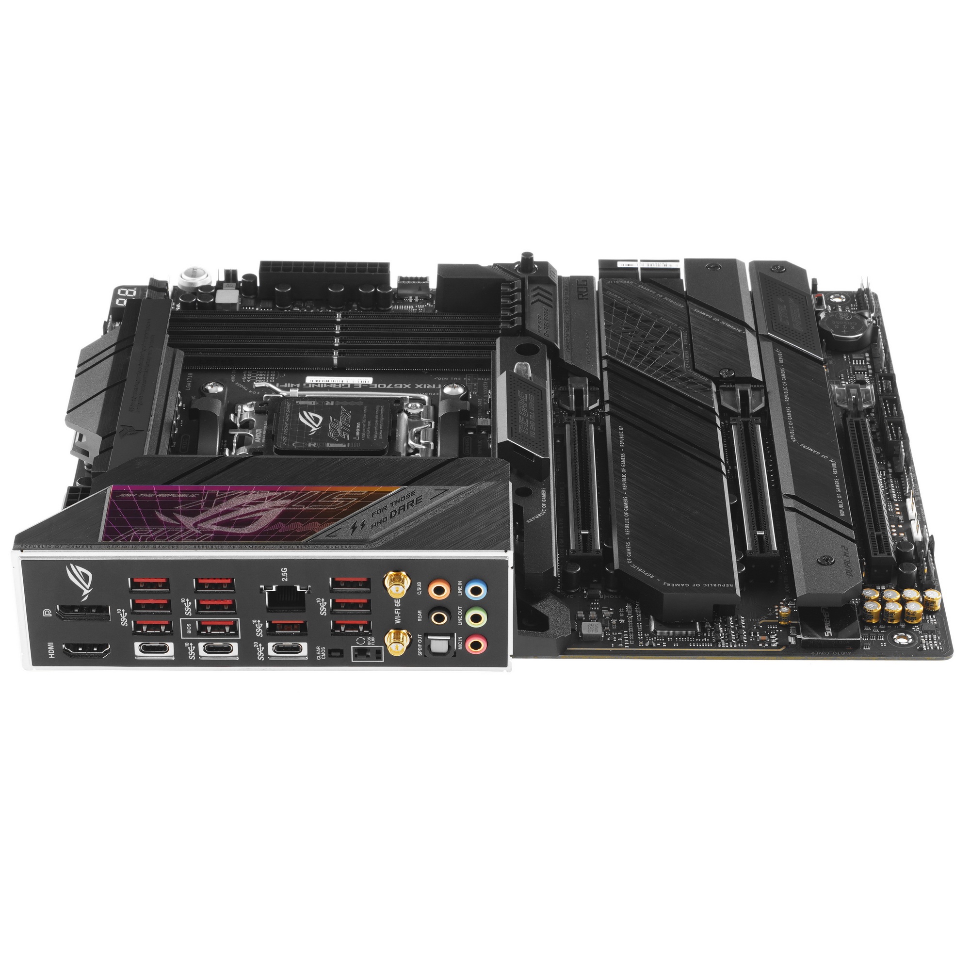 Материнская плата ASUS ROG STRIX X670E-E GAMING WIFI, AM5, AMD X670, 4xDDR5, 4xSATA, 4xM.2, 1xPCI-E