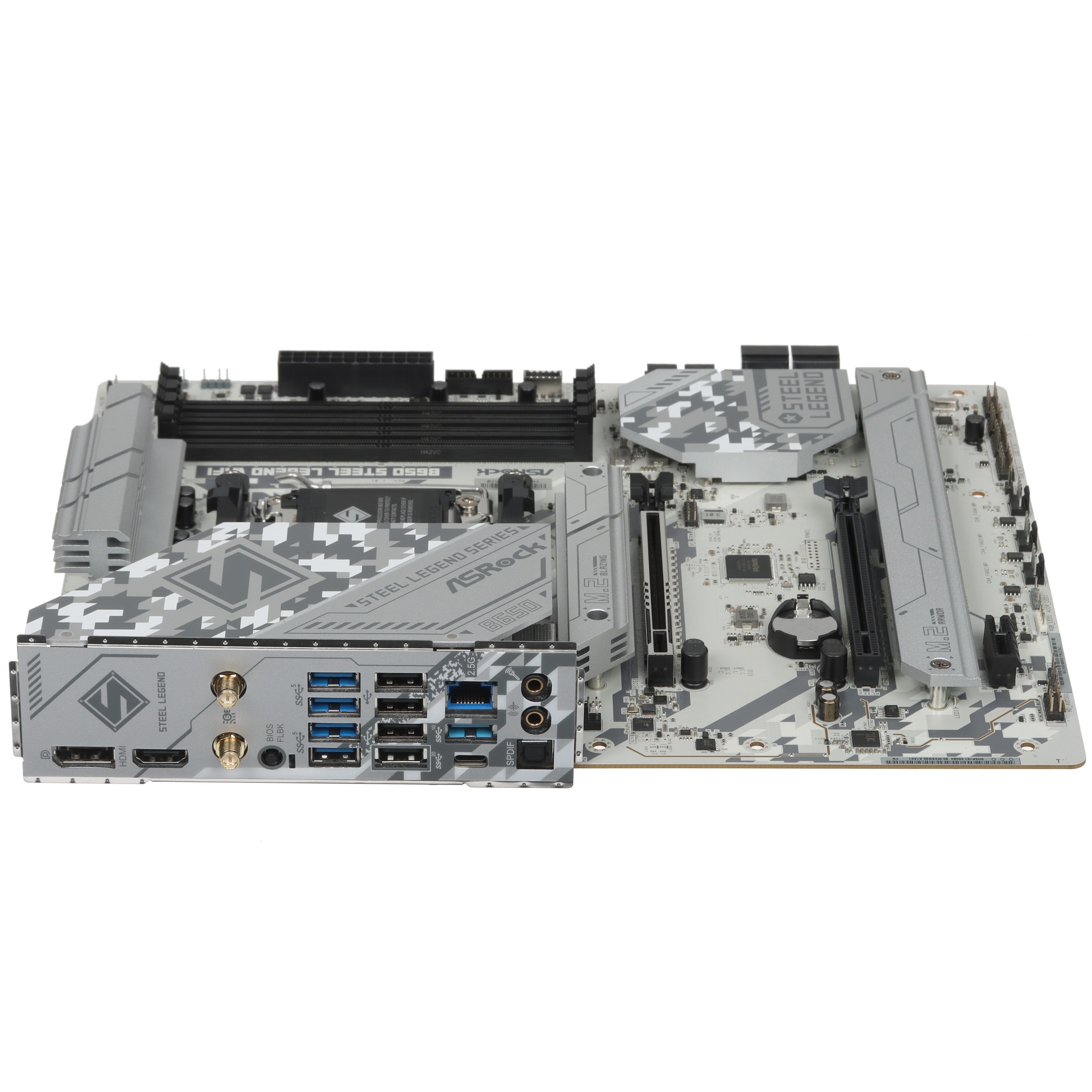 Материнская плата ASRock B650 STEEL LEGEND WIFI, AM5, B650, 4*DDR5, HDMI+DP, 2xSATA3 6.0, M.2 Socket