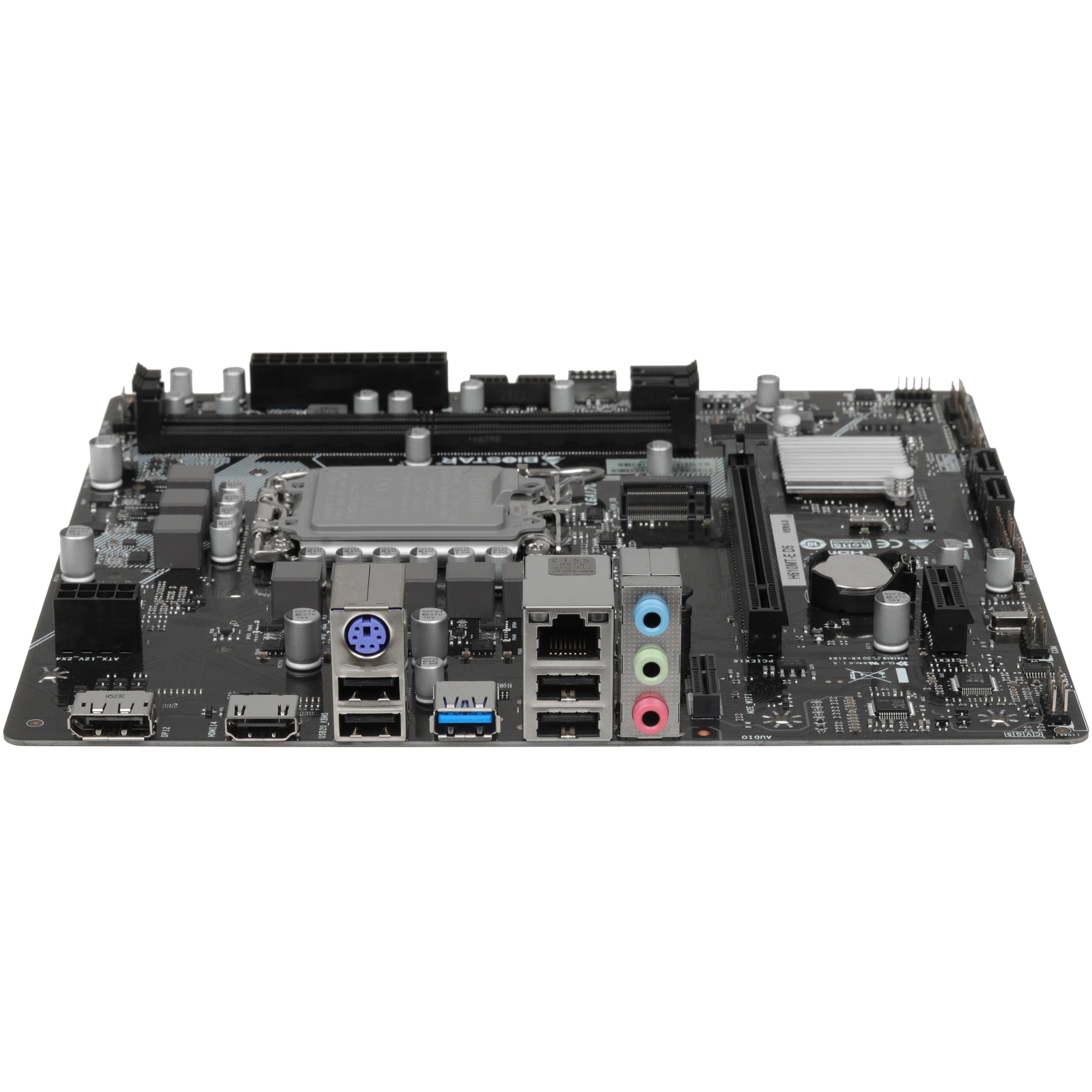 Материнская плата Biostar H610MT-E D5 Soc-1700 Intel H610 2xDDR5 mATX AC`97 8ch(7.1) GbLAN+HDMI+DP