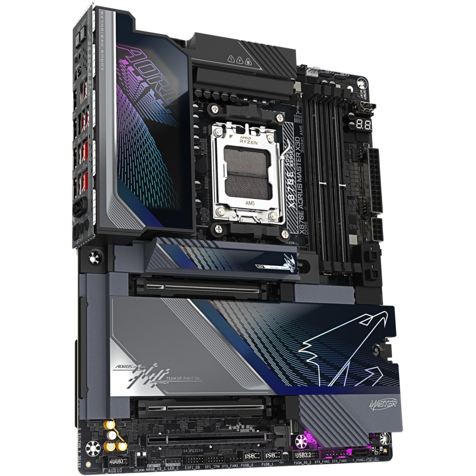 Материнская плата Gigabyte X870E A MASTER X Socket AM5 AMD X870E 4xDDR5 ATX AC`97 8ch(7.1) 1P 10Giga