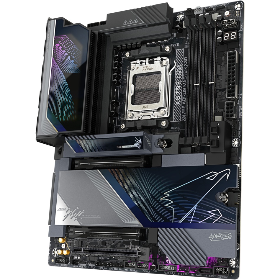 Материнская плата Gigabyte X870E A MASTER X Socket AM5 AMD X870E 4xDDR5 ATX AC`97 8ch(7.1) 1P 10Giga