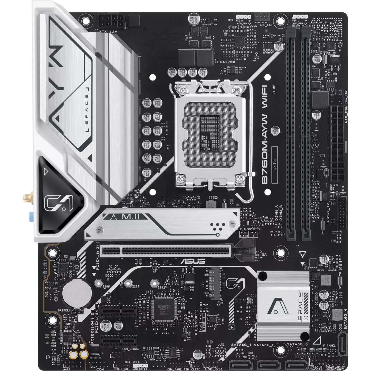 Материнская плата ASUS B760M-AYW WIFI-SI