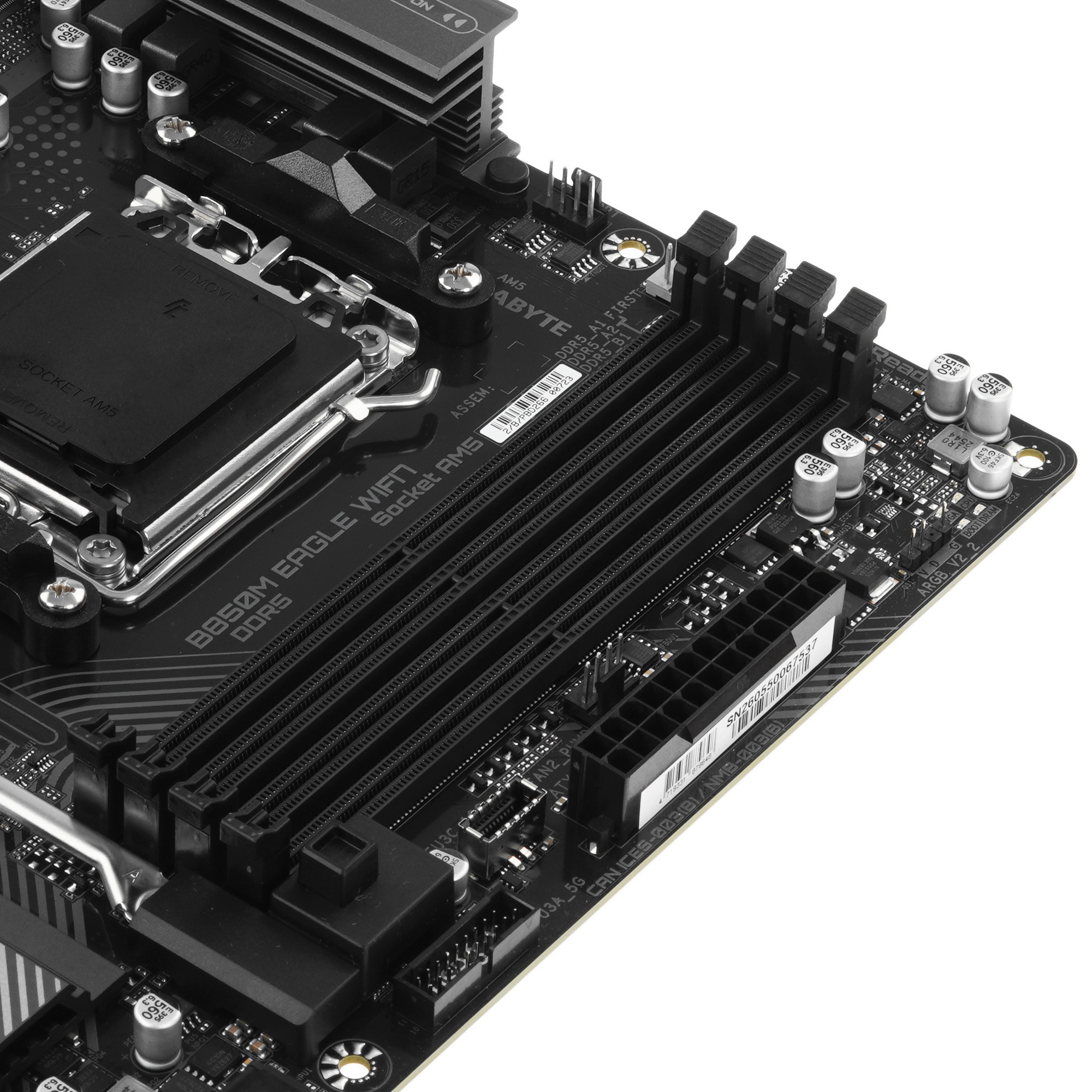 Материнская плата Gigabyte B850M EAGLE WF7 Socket AM5 AMD B850 4xDDR5 mATX AC`97 8ch(7.1) 2.5Gg RAID