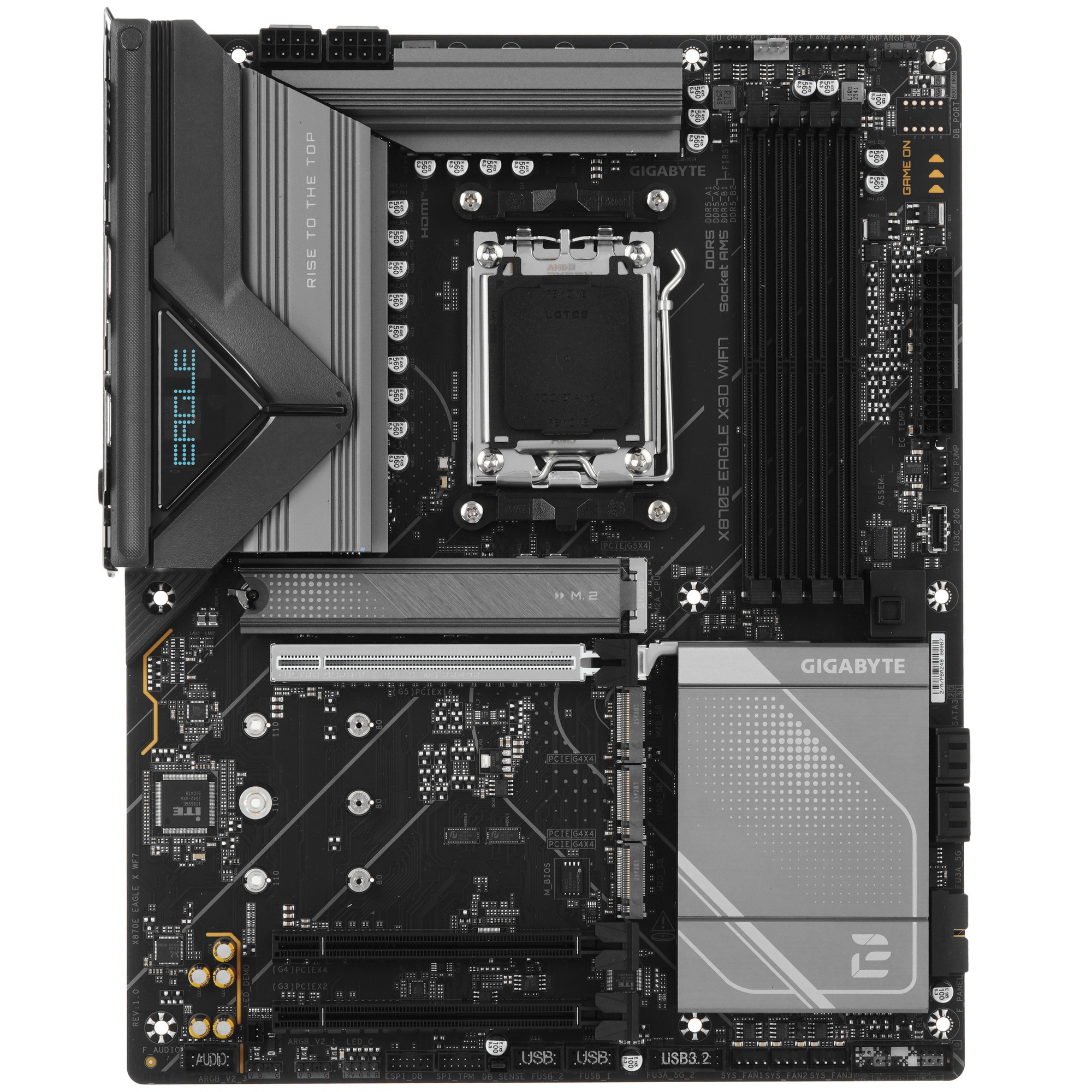 Материнская плата Gigabyte X870E EAGLE X WF7 Socket AM5 AMD X870E 4xDDR5 ATX AC`97 8ch(7.1) 5Gigabit