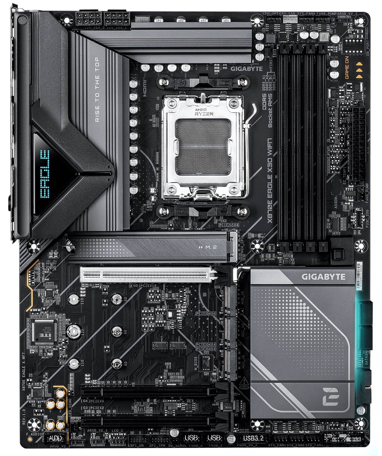 Материнская плата Gigabyte X870E EAGLE X WF7 Socket AM5 AMD X870E 4xDDR5 ATX AC`97 8ch(7.1) 5Gigabit