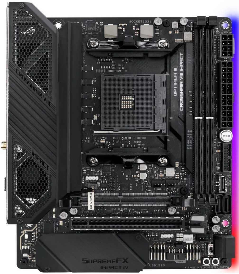 Материнская плата ASUS ROG CROSSHAIR VIII IMPACT /ROG,AM4,X570,USB3.2,M.2,MB