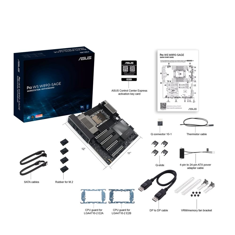 Материнская плата ASUS PRO WS W890-SAGE