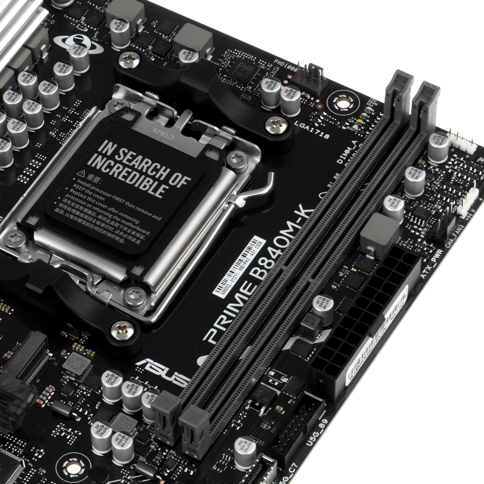 Материнская плата Asus PRIME B840M-K Socket AM5 AMD B840 2xDDR5 mATX AC`97 8ch(7.1) 2.5Gg RAID+HDMI