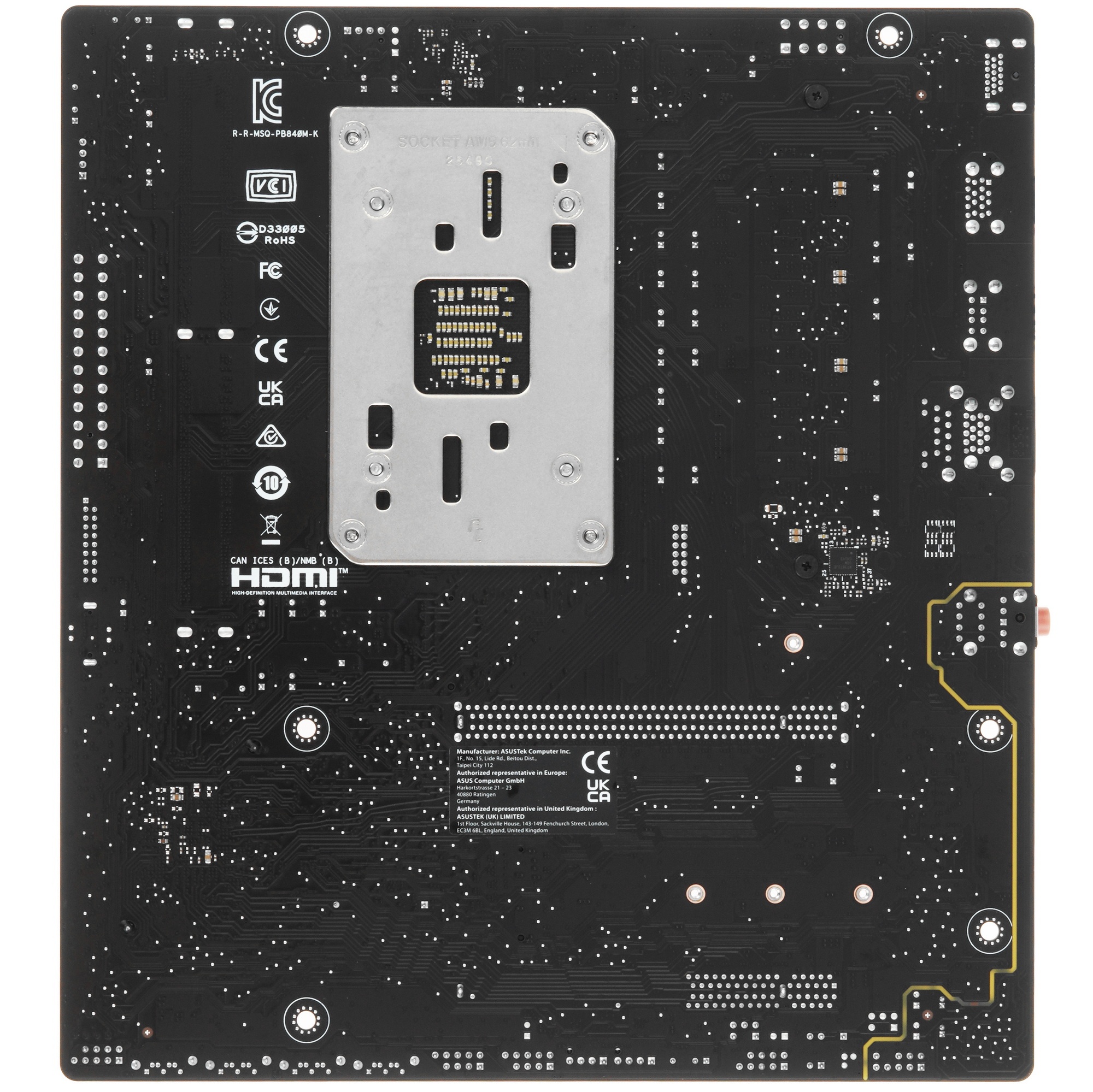 Материнская плата Asus PRIME B840M-K Socket AM5 AMD B840 2xDDR5 mATX AC`97 8ch(7.1) 2.5Gg RAID+HDMI