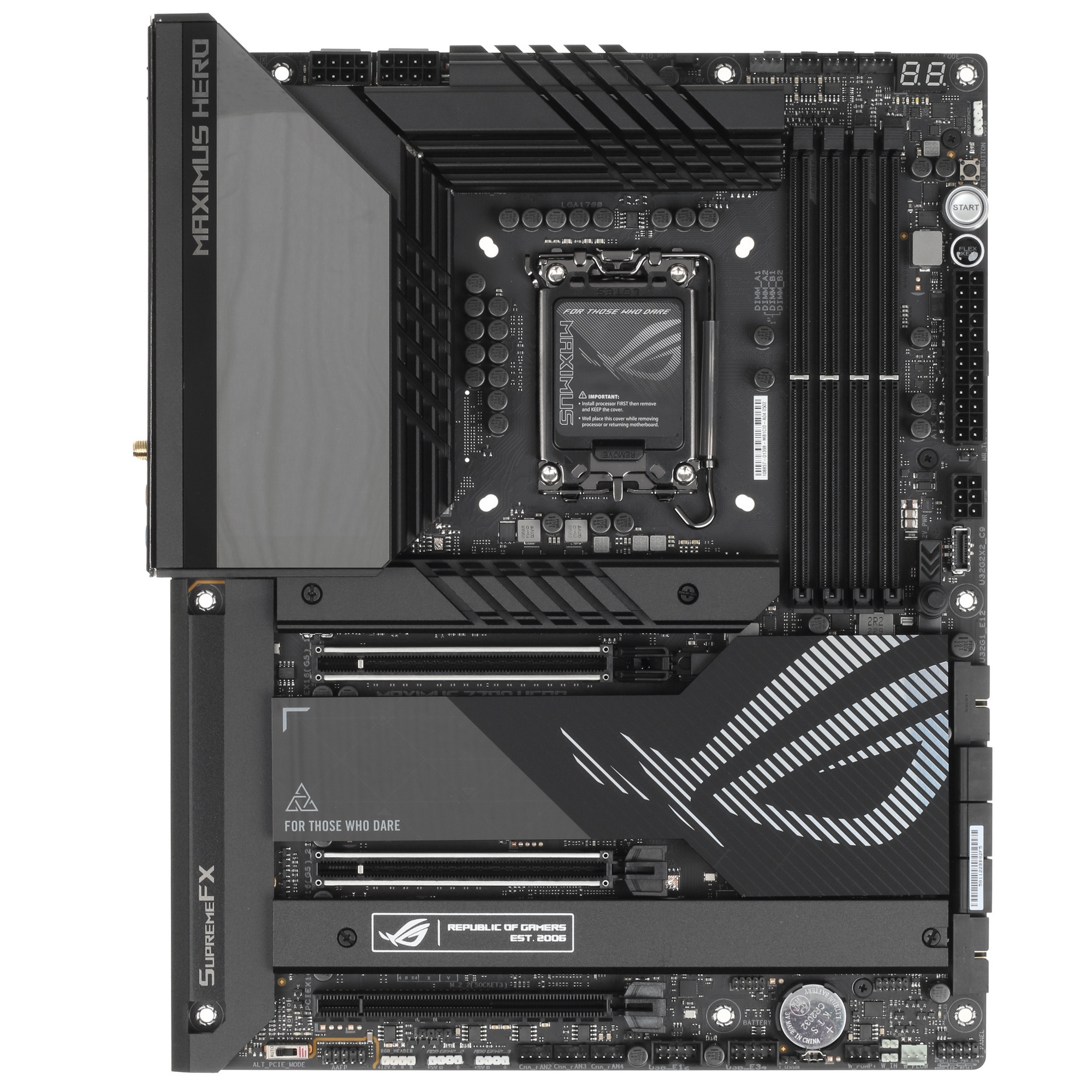 Материнская плата ASUS ROG MAXIMUS Z790 HERO, LGA 1700, Intel Z790, 4xDDR5, 6xSATA, 3xM.2, 1xPCIe 4.