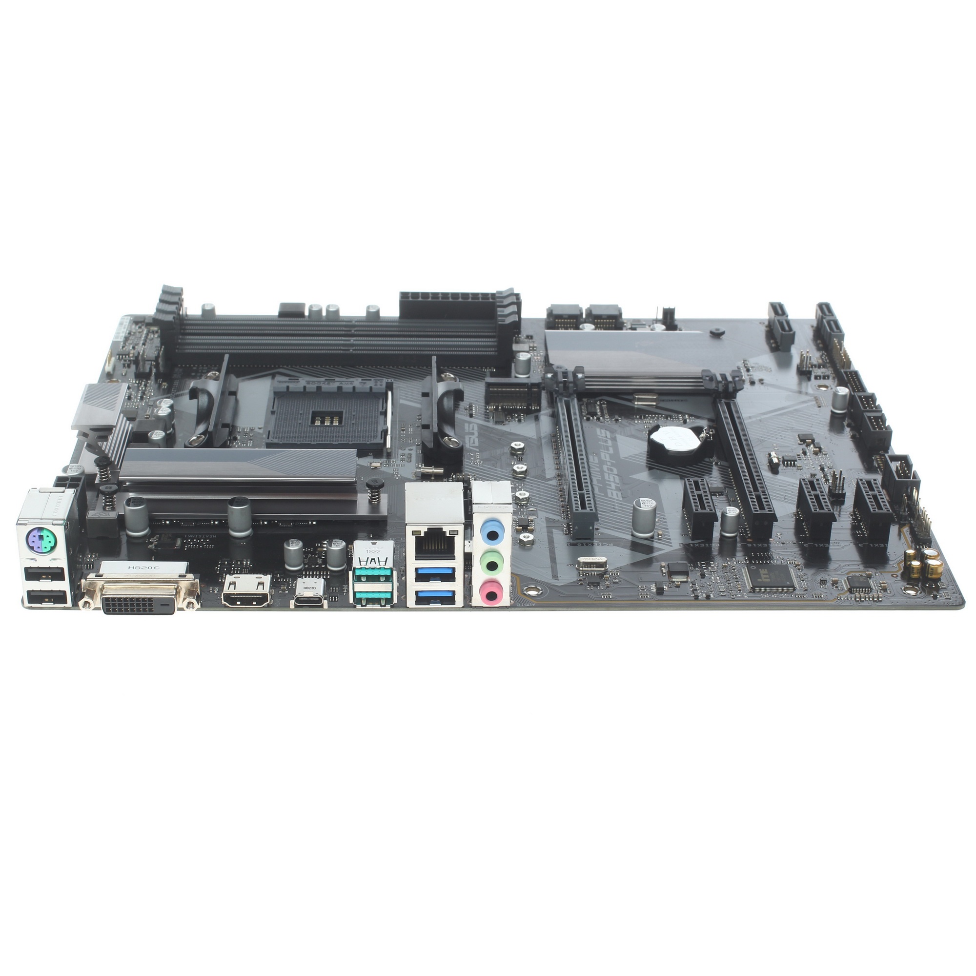Материнская плата ASUS PRIME B450-PLUS, AM4, AMD B450, 4xDDR4, 6xSATA, 1xM.2, 1xPCIe 3.0 x16, 1xPCIe