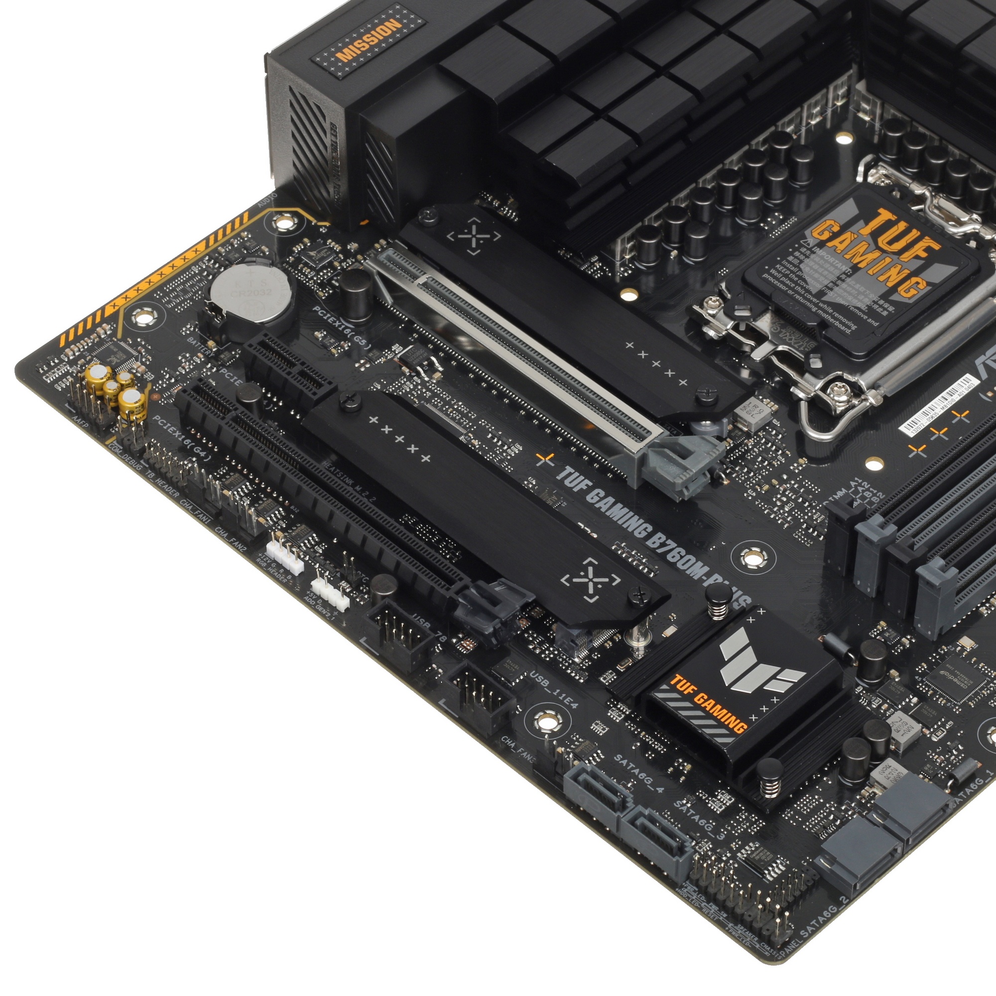 Материнская плата Asus TUF GAMING B760M-PLUS D4 Soc-1700 Intel B760 4xDDR4 mATX AC`97 8ch(7.1) 2.5Gg
