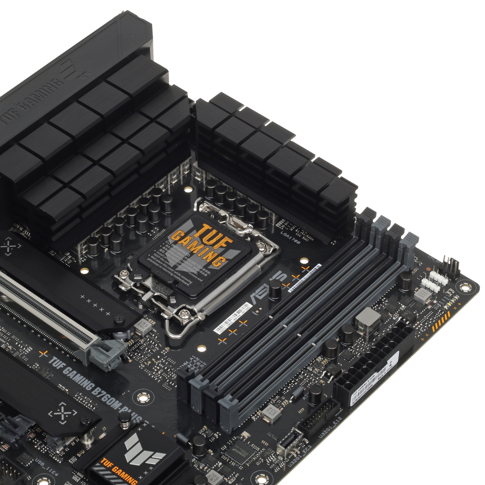 Материнская плата Asus TUF GAMING B760M-PLUS D4 Soc-1700 Intel B760 4xDDR4 mATX AC`97 8ch(7.1) 2.5Gg