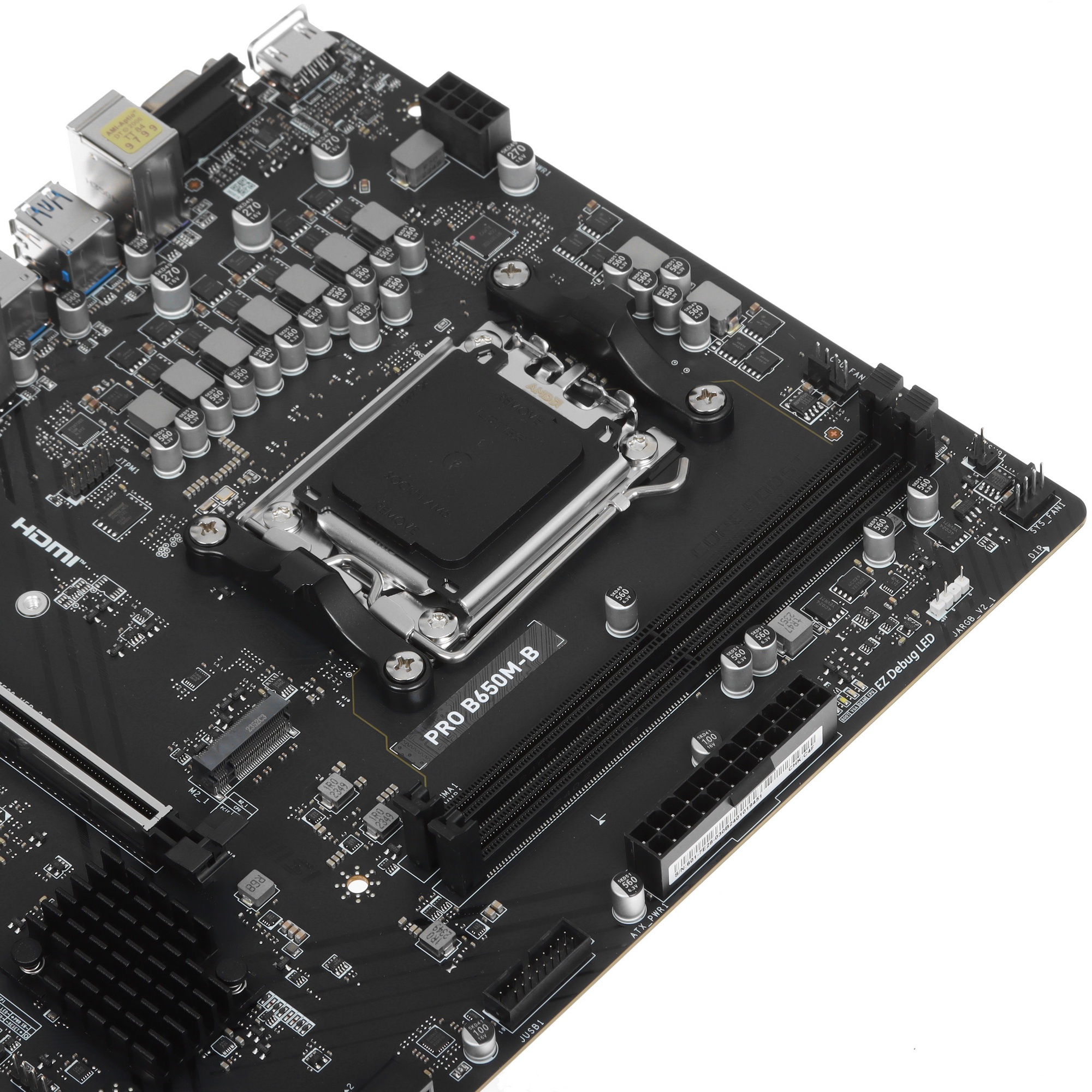 Материнская плата MSI PRO B650M-B, AM5, AMD B650, 2xDDR5, 4xSATA, 1xM.2, 1xPCI-E 4.0 x16, 1xPCI-E 4.