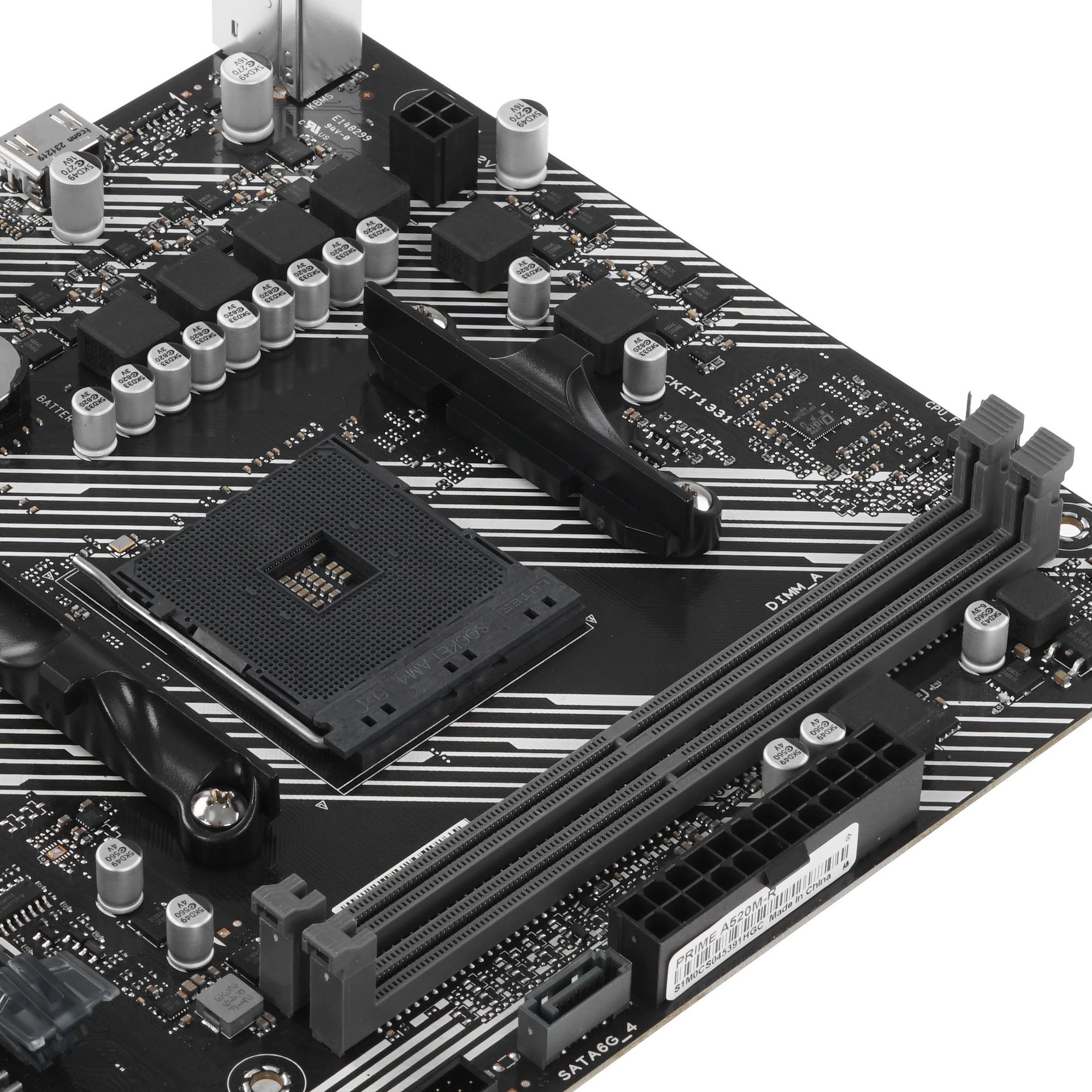 Материнская плата ASUS PRIME A520M-R, AM4, AMD A520, 2xDDR4, 4xSATA, 1xM.2, 1xPCIe 3.0 x16, 1xPCIe x