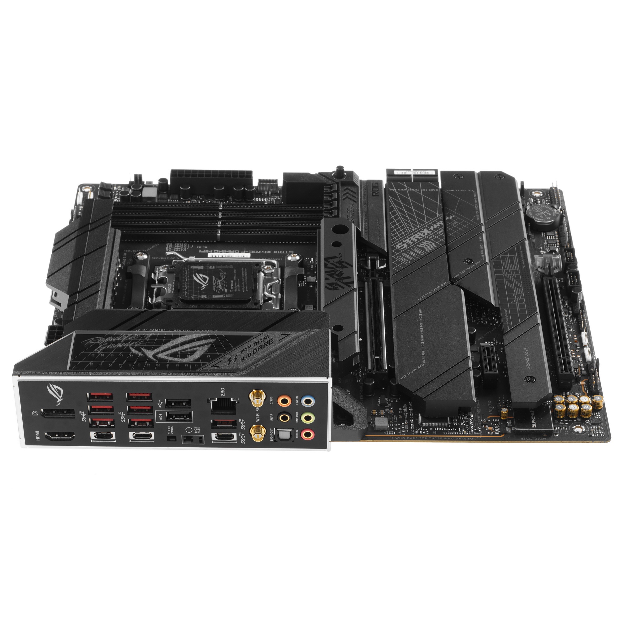 Материнская плата ASUS ROG STRIX X670E-F GAMING WIFI, AM5, AMD X670, 4xDDR5, 4xSATA, 4xM.2, 1xPCIe 5