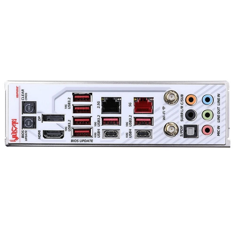 Материнская плата Colorful iGame Z890 VULCAN W V20, LGA 1851, Intel Z890, 4xDDR5, 5xM.2, 6xSATA, 2xP