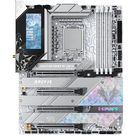 Материнская плата MAXSUN MS-iCraft Z890 ARCTIC, LGA1851, Z890, 4*DDR5, 4*SATA3, 4*M.2, USB 3.2, USB