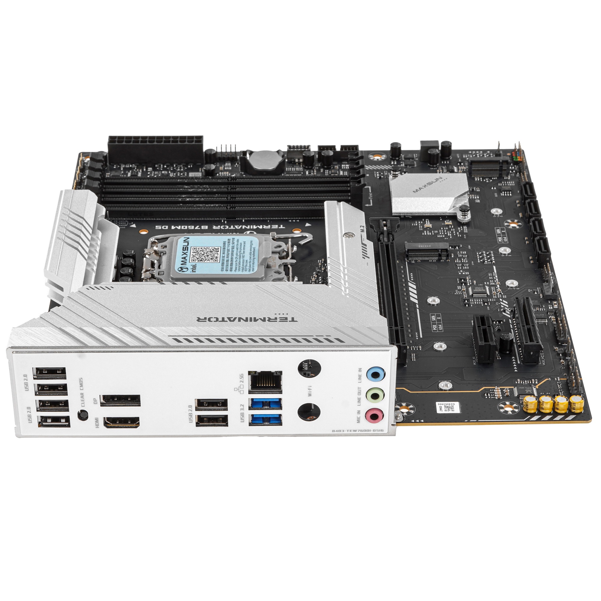 Материнская плата Maxsun Terminator B760M D5, LGA 1700, Intel B760, 4xDDR5, 4xSATA, 3xM.2, 1xPCIe 5.