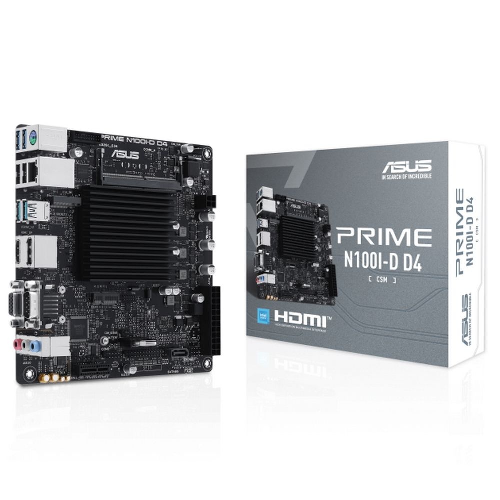 Материнская плата с ЦПУ ASUS PRIME N100I-D D4-CSMN100,USB3.2 GEN 2,MB