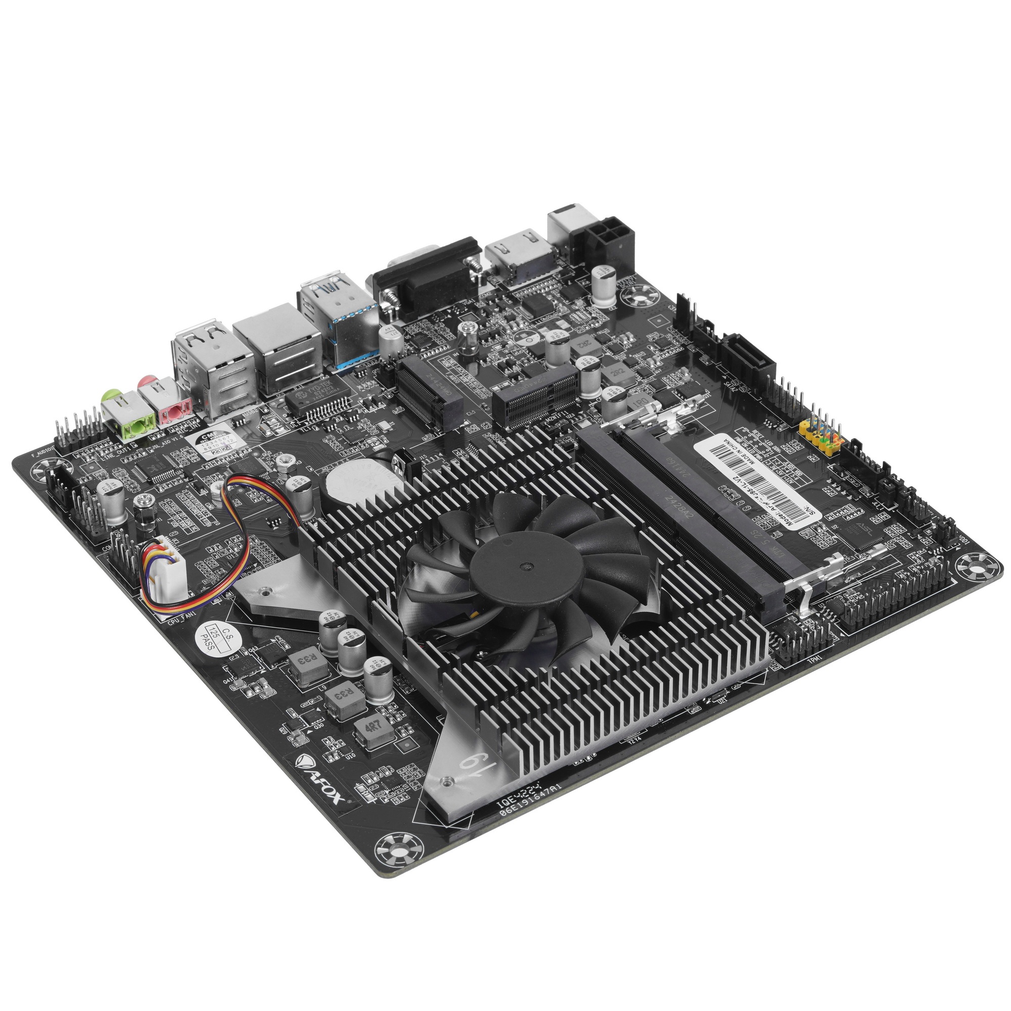 Материнская плата AFOX AFMIN5095-1L-V2, Intel N5095, SoC, 2xDDR4L, 1xSATA, 1xM.2, 1xHDMI, 1xVGA, 1x