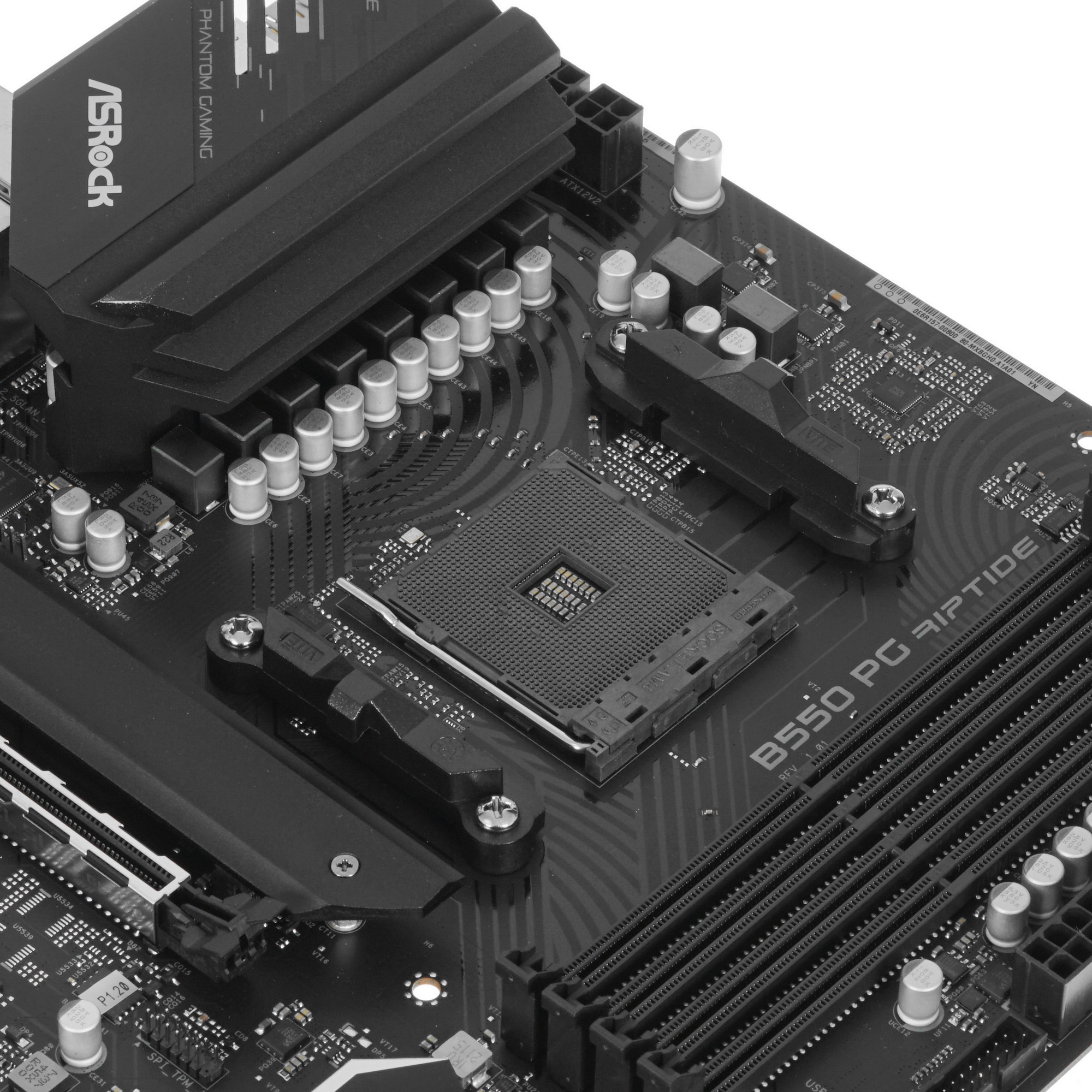 Материнская плата ASRock B550 PG RIPTIDE,  AM4, AMD B550, 4xDDR4, 6xSATA, 2xM.2, 1xPCI-E 4.0 x16, 1x