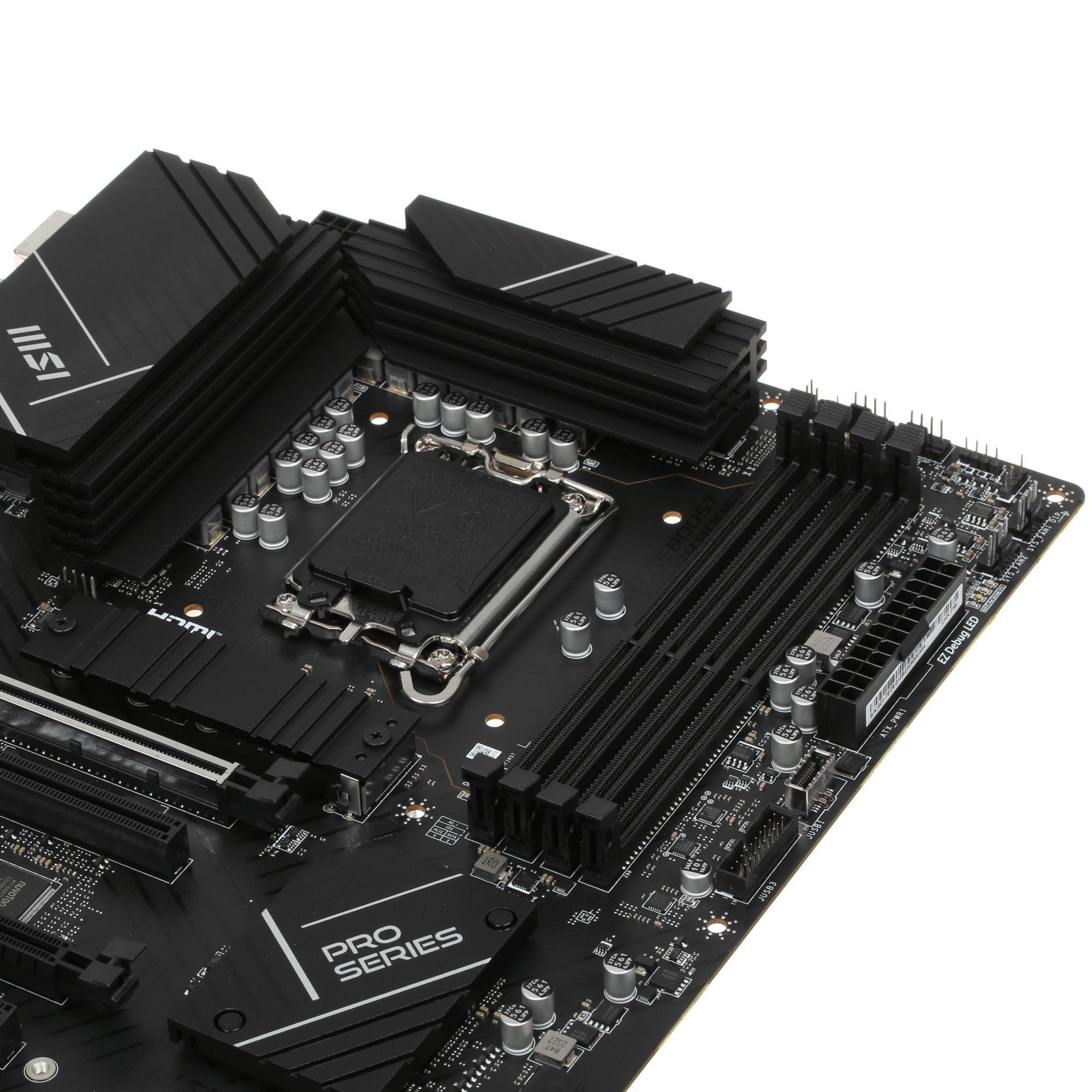 Материнская плата MSI PRO B760-P DDR4 II, LGA 1700, Intel B760, 4xDDR4, 4xSATA, 2xM.2, 1xPCIe 4.0 x1