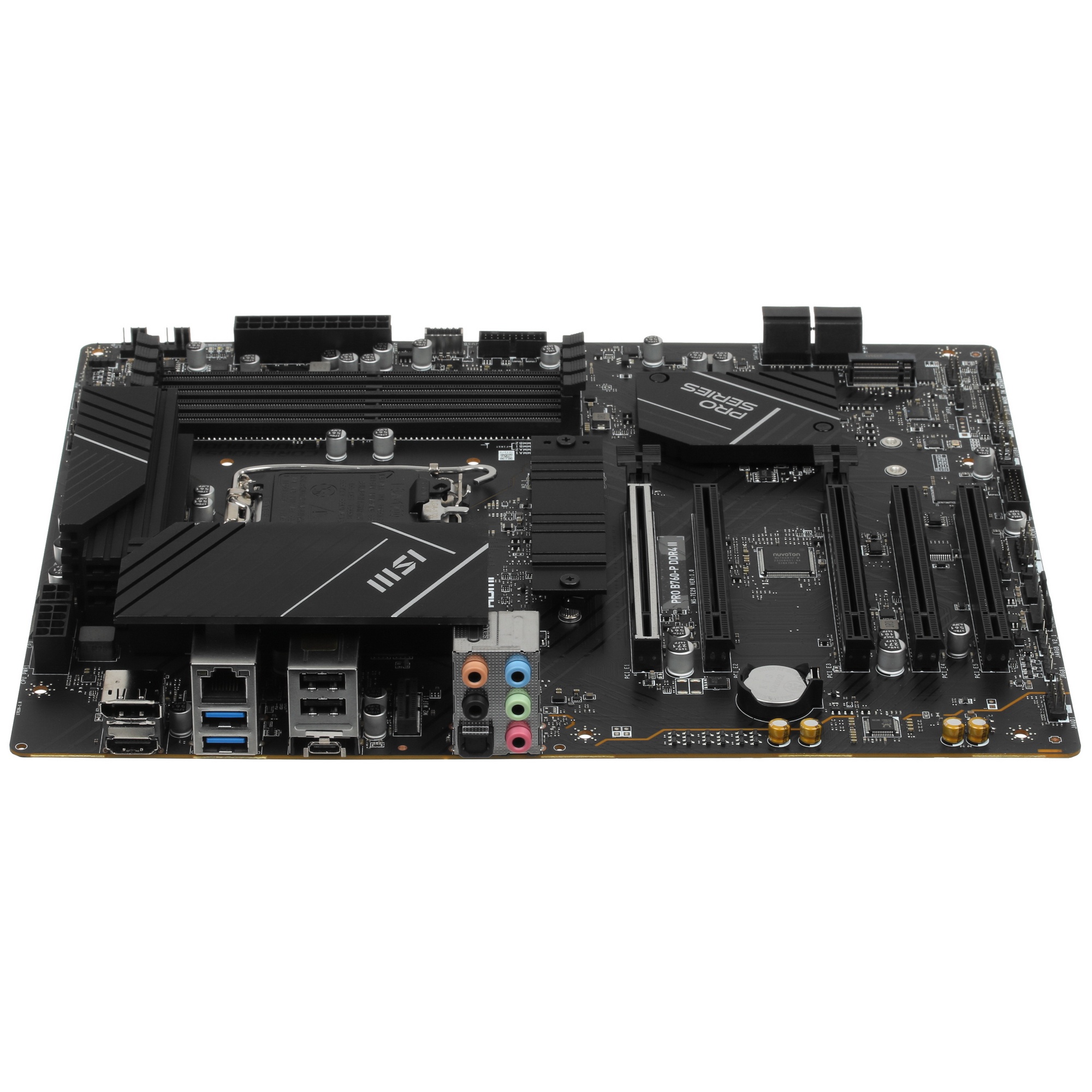Материнская плата MSI PRO B760-P DDR4 II, LGA 1700, Intel B760, 4xDDR4, 4xSATA, 2xM.2, 1xPCIe 4.0 x1