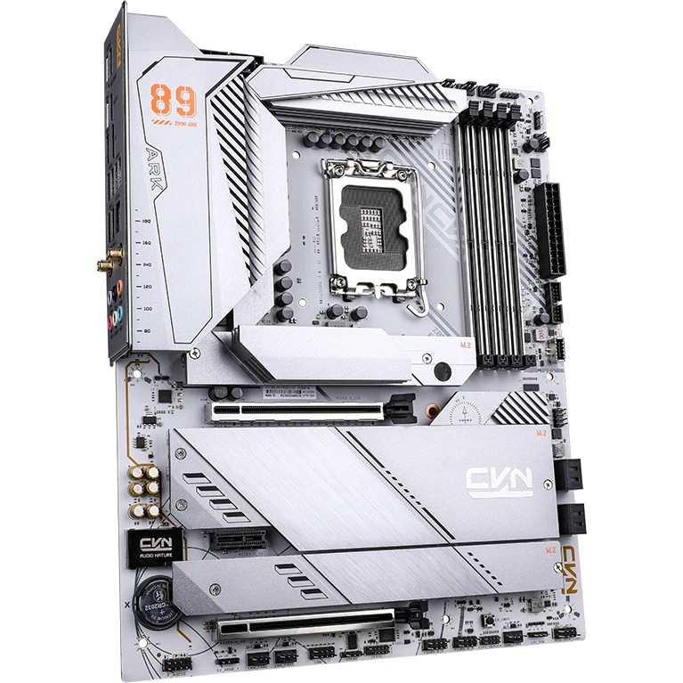 Материнская плата Colorful CVN Z890 ARK FROZEN V20, LGA 1851, Intel Z890, 4xDDR5, 5xM.2, 4xSATA, 2xP