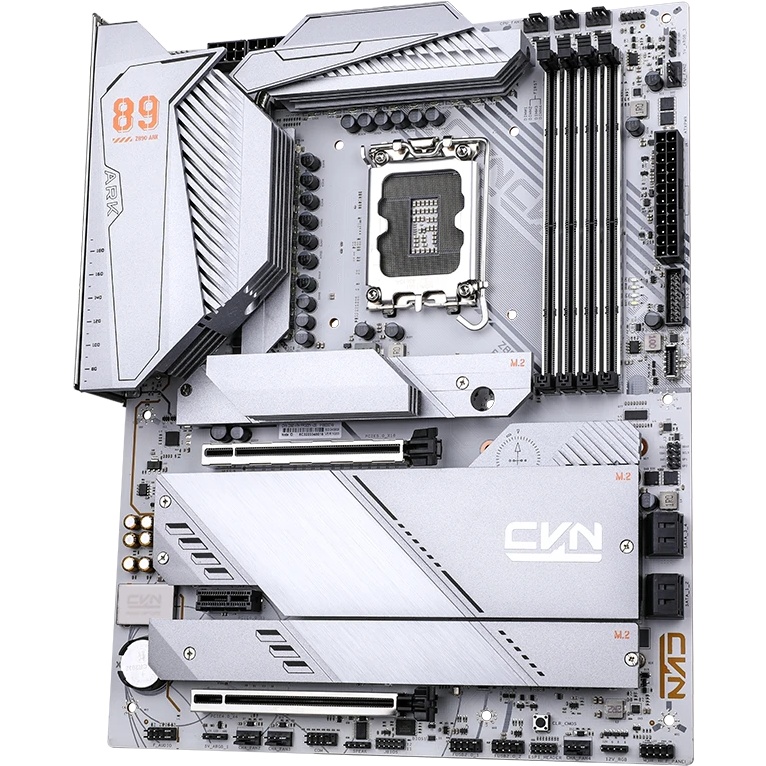 Материнская плата Colorful CVN Z890 ARK FROZEN V20, LGA 1851, Intel Z890, 4xDDR5, 5xM.2, 4xSATA, 2xP